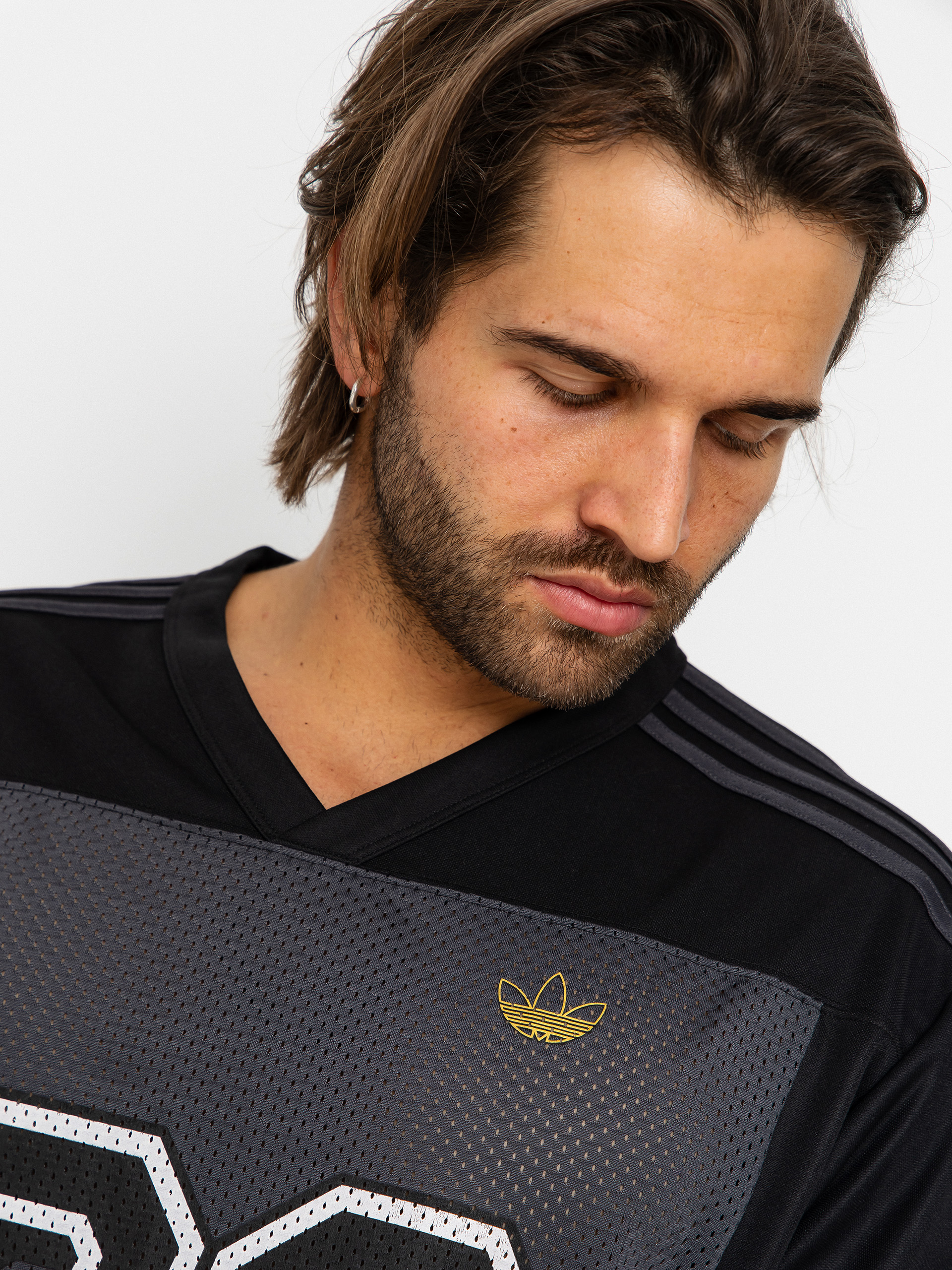 Tričko adidas Tyshawn Jrsy (black/ironmt/carbon)