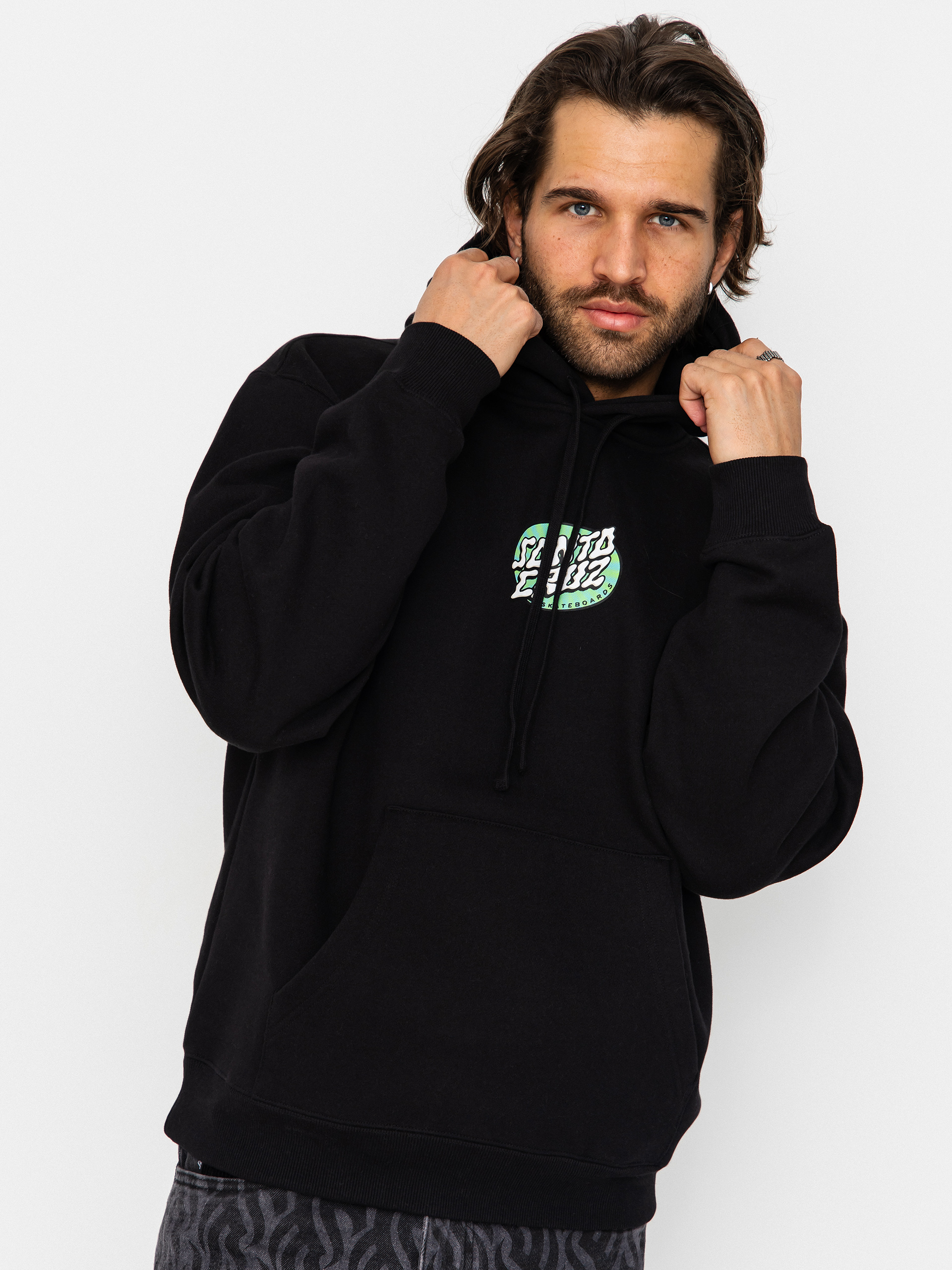 Mikina s kapucí Santa Cruz Winkowski Vertigo HD (black)