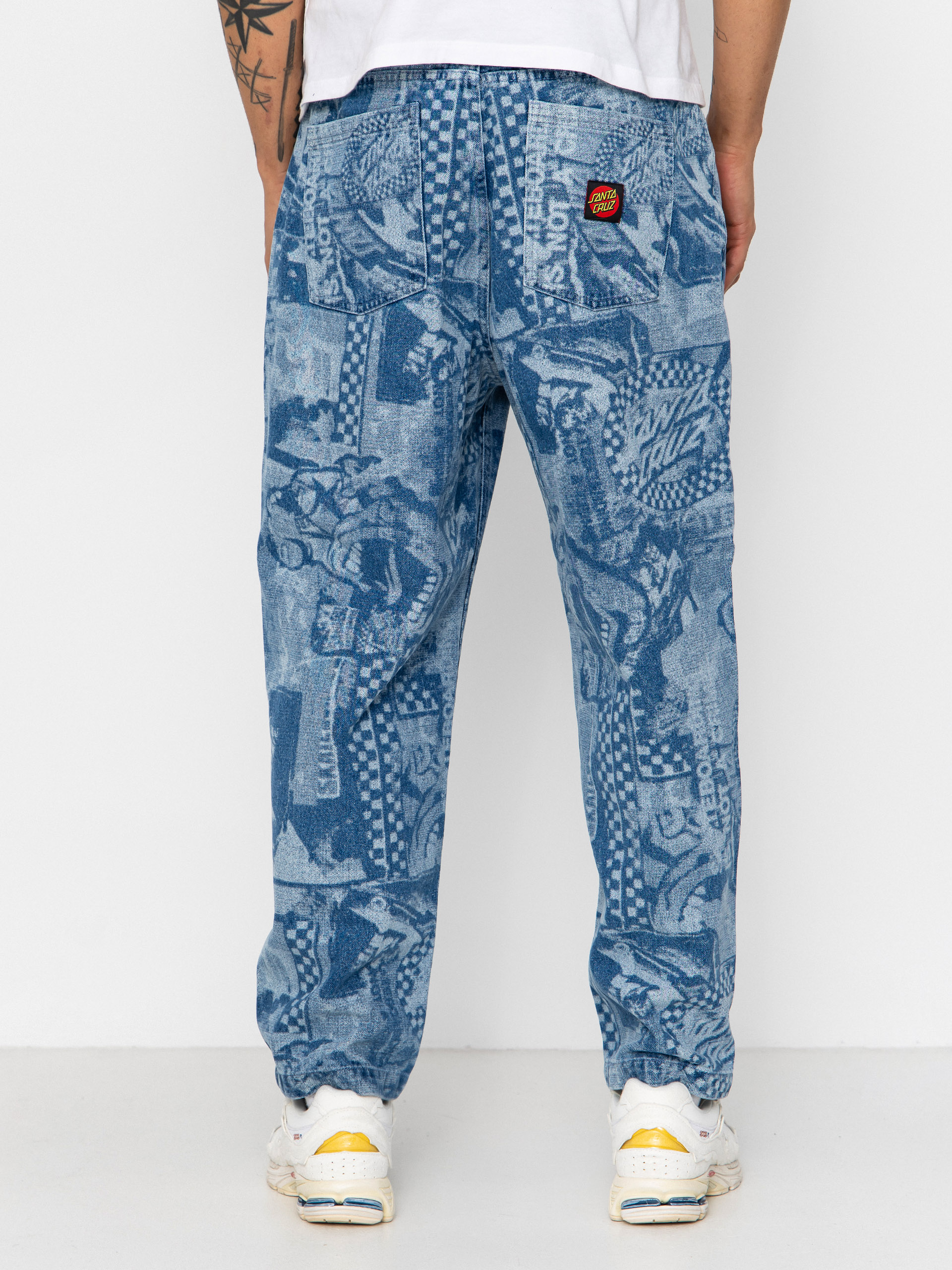 Kalhoty Santa Cruz Big (stonewash collage)