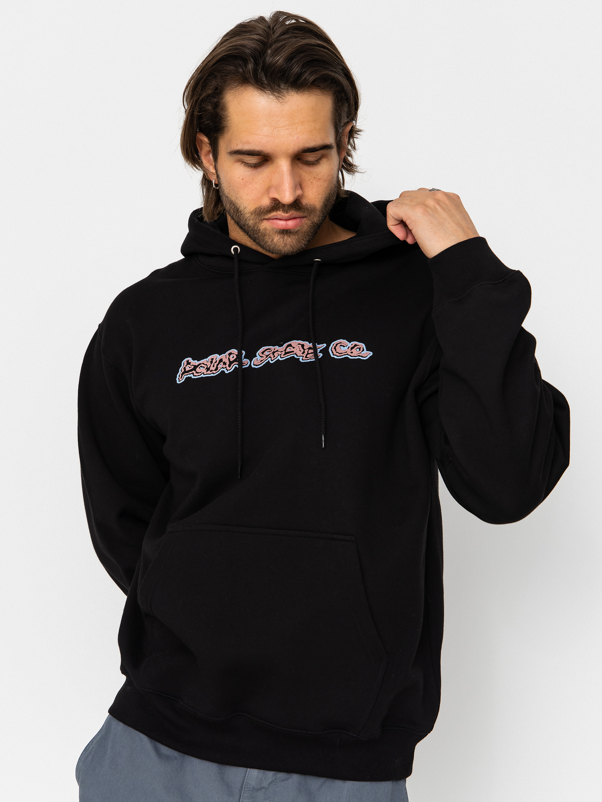 Mikina s kapucí Polar Skate Dave Lovely Day HD (black)