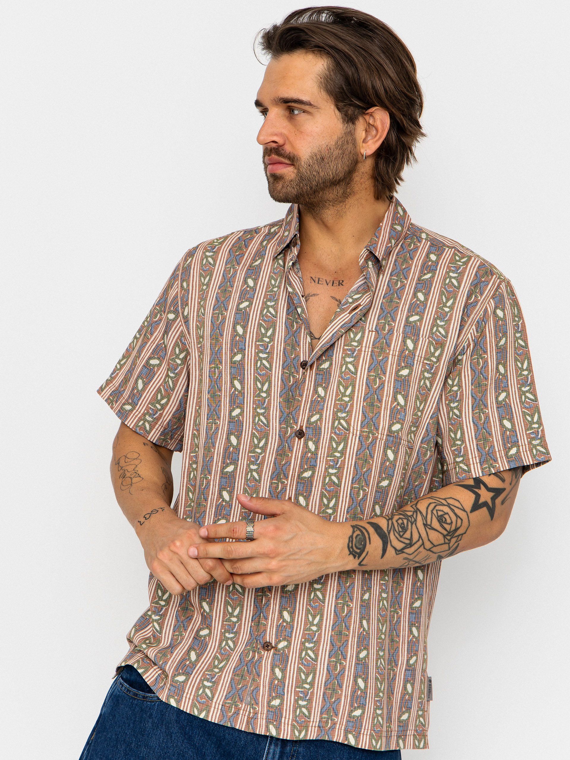 Košile Royal Robbins Camino Pucker (mahogany botanist pt)