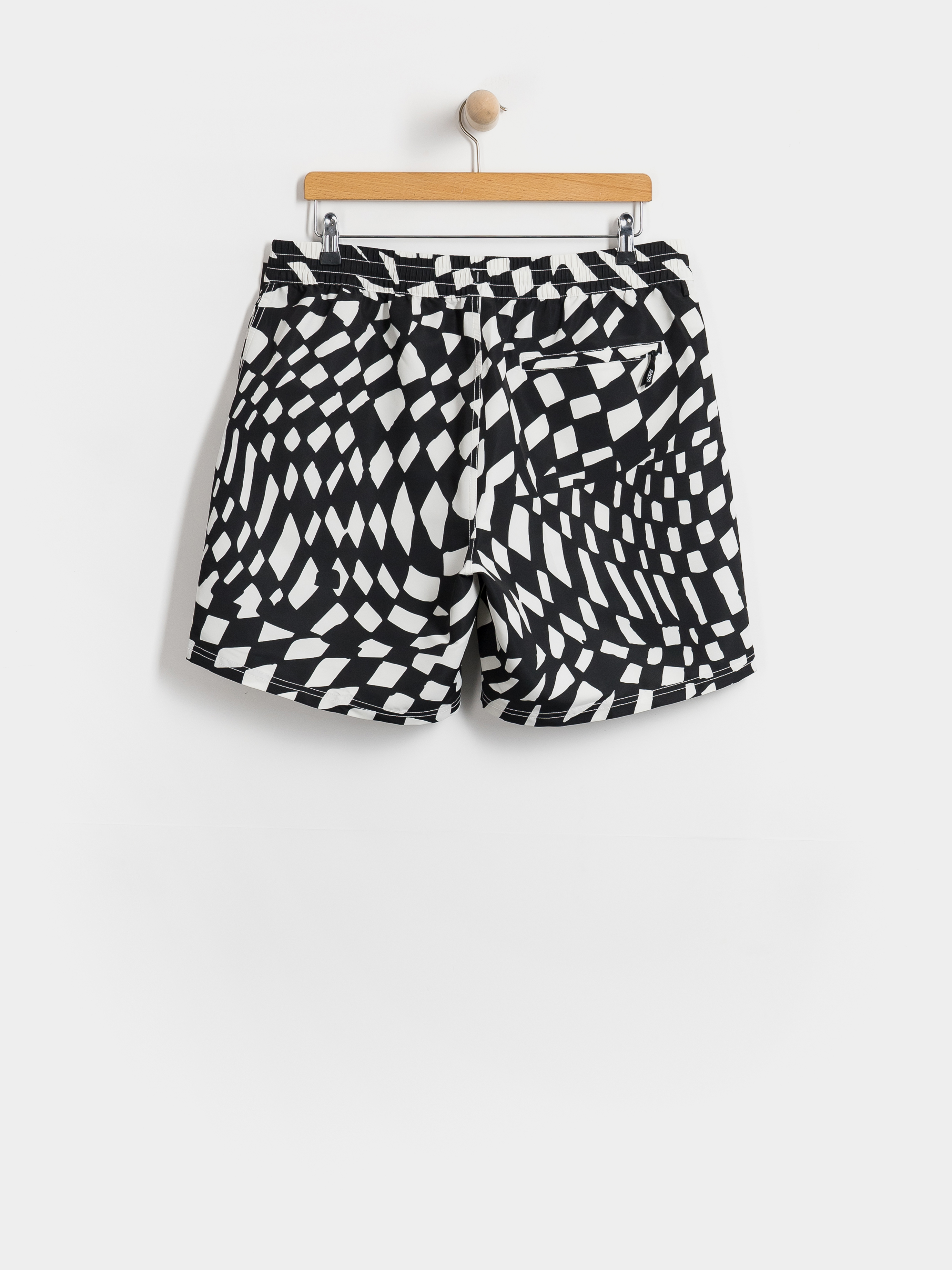 Plážové kraťasy Vans Primary II Elastic Printed (black/white)