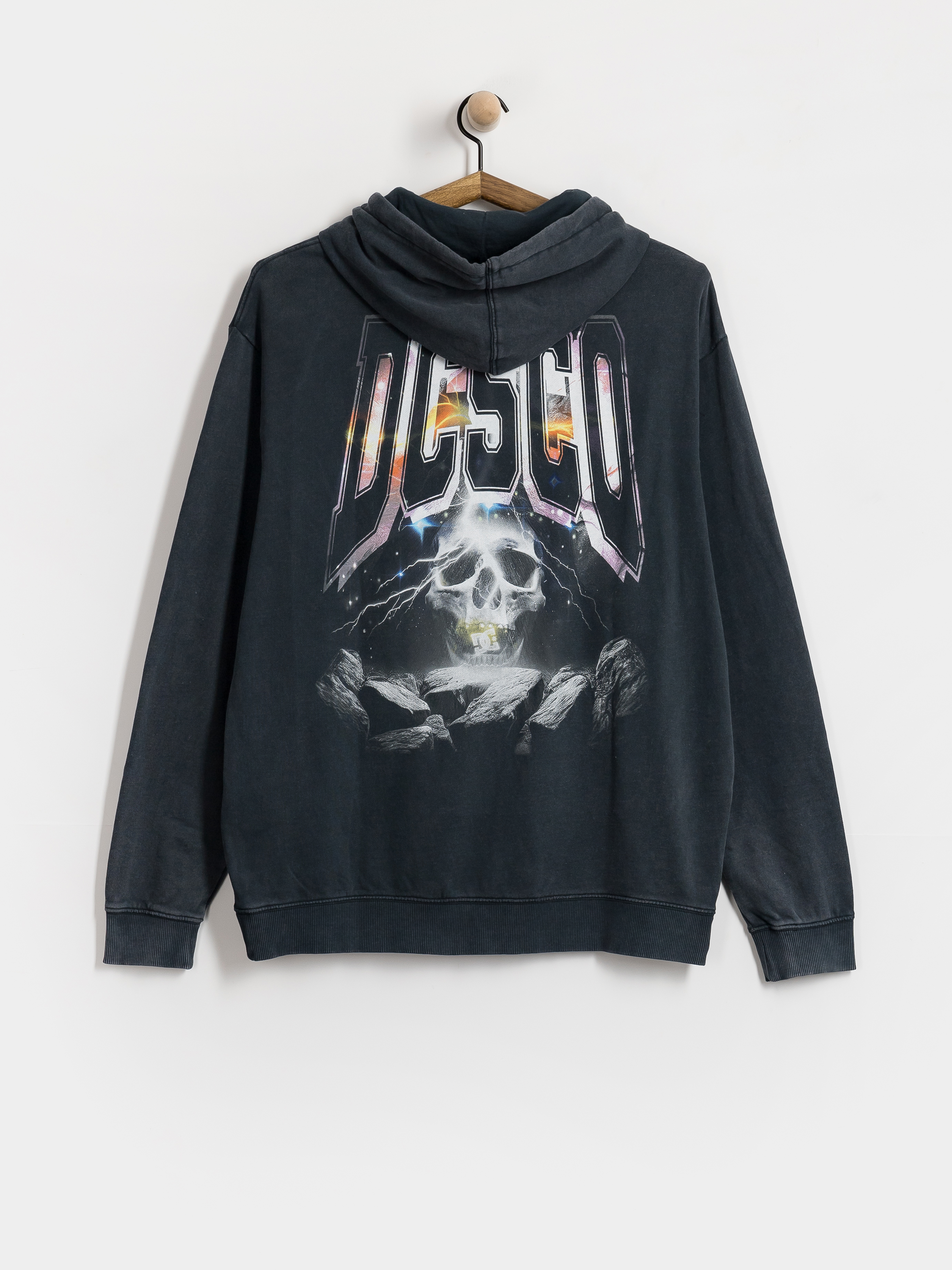 Mikina s kapucí DC Skull Storm HD (black)