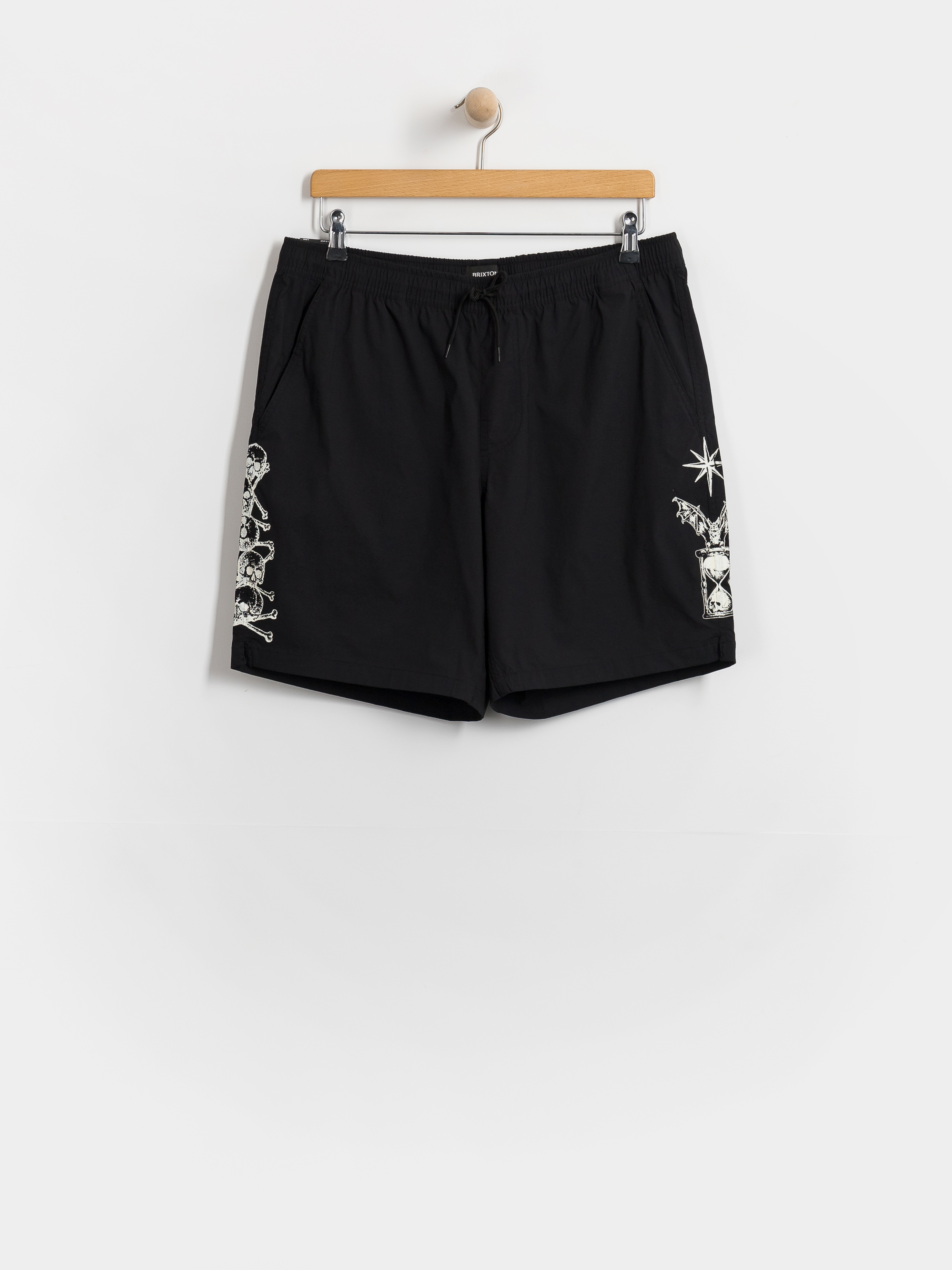 Kraťasy Brixton Everyday Stretch Hybrid (black/white)