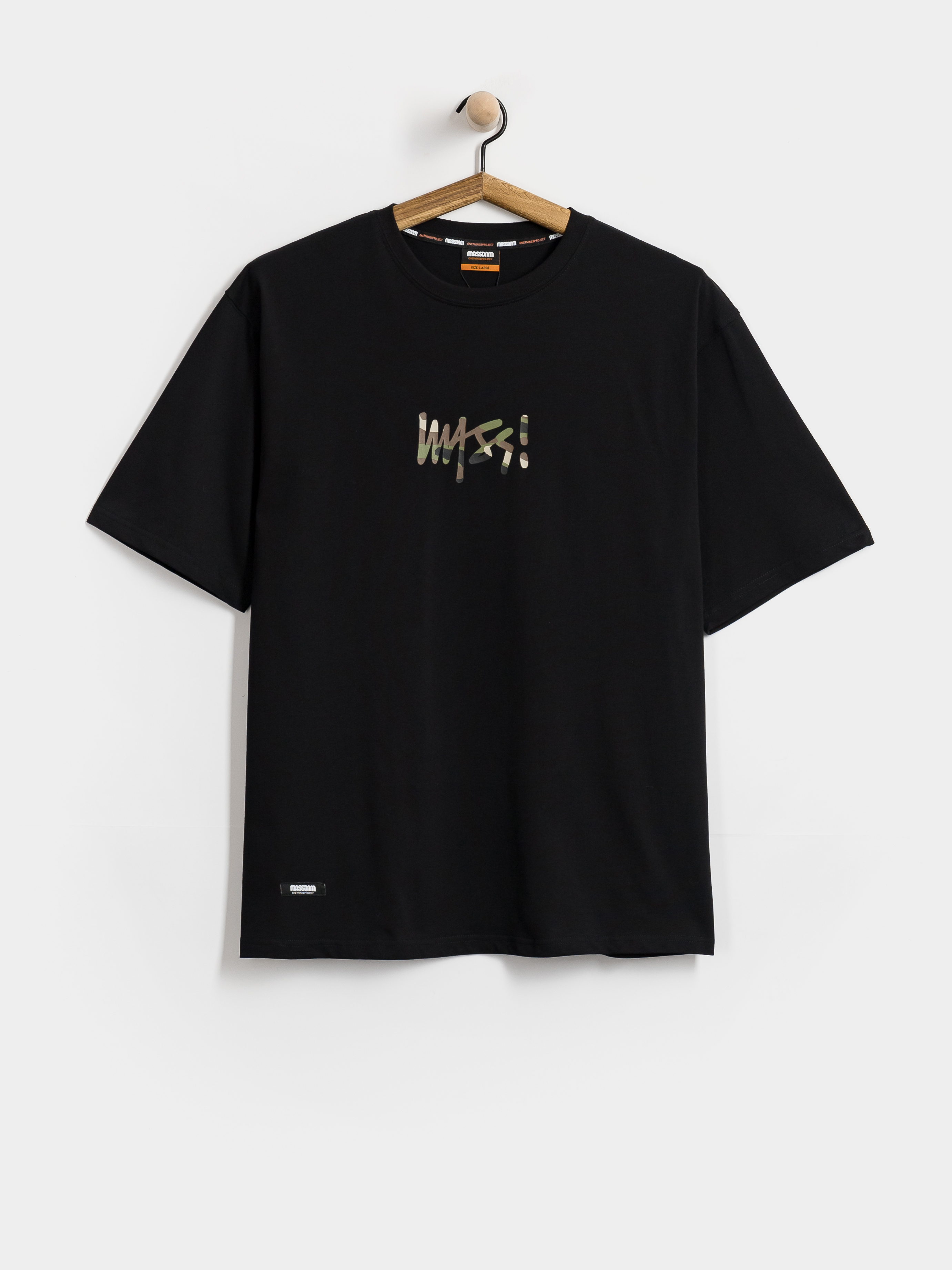 Tričko MassDnm Camo Sign (black)