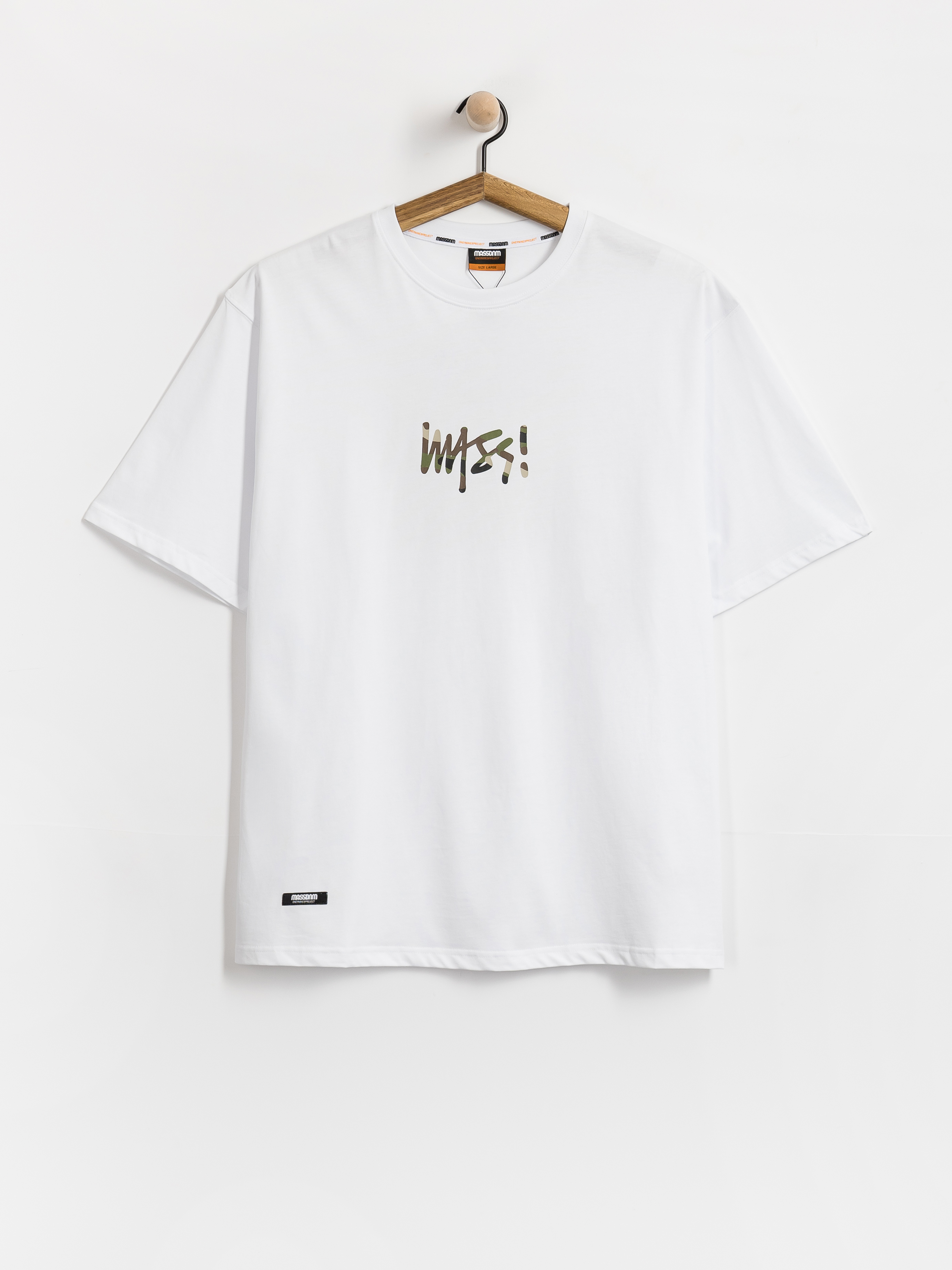 Tričko MassDnm Camo Sign (white)