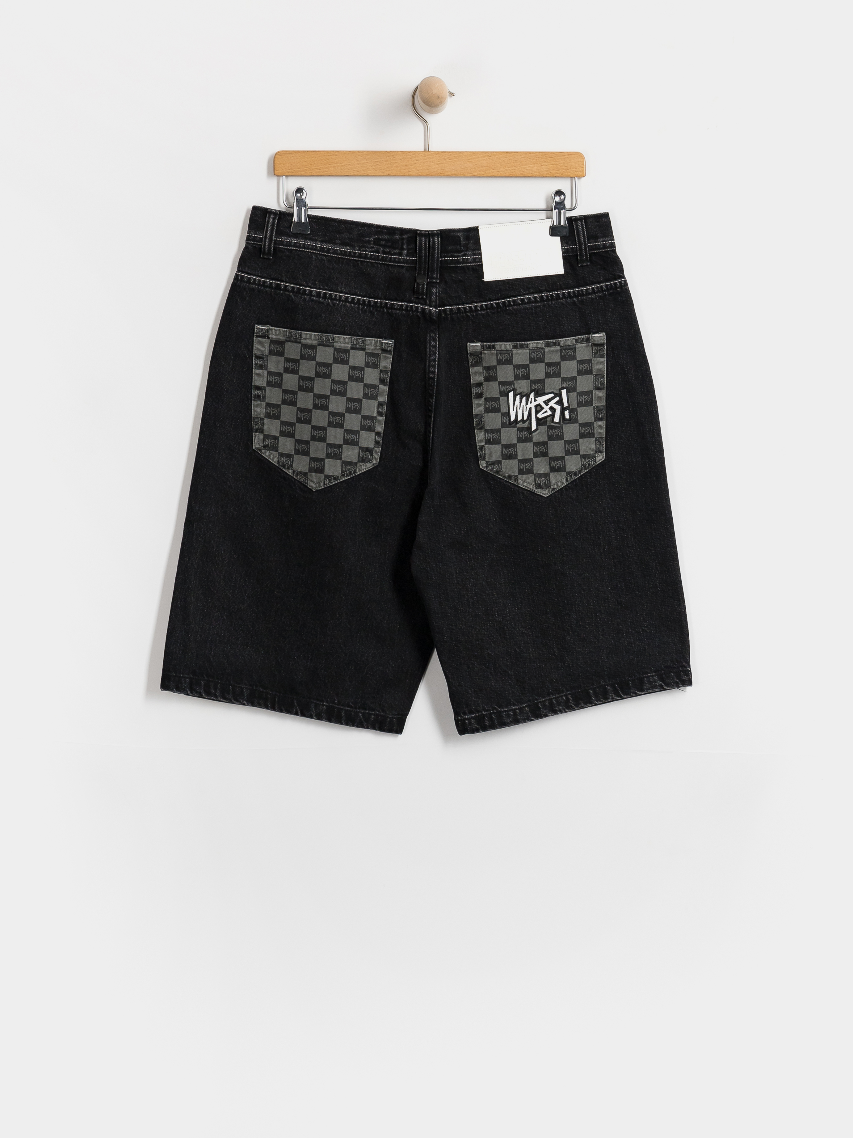 Kraťasy MassDnm Jeans Higher (black washed)