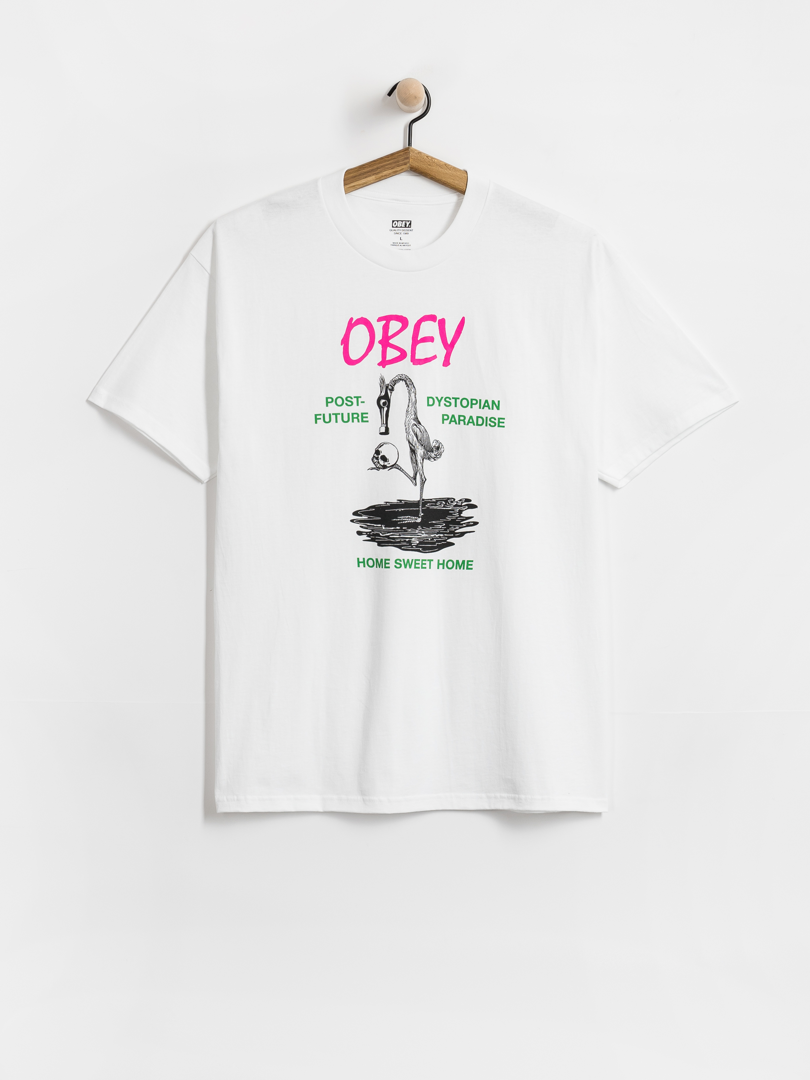 Tričko OBEY Post Future (white)