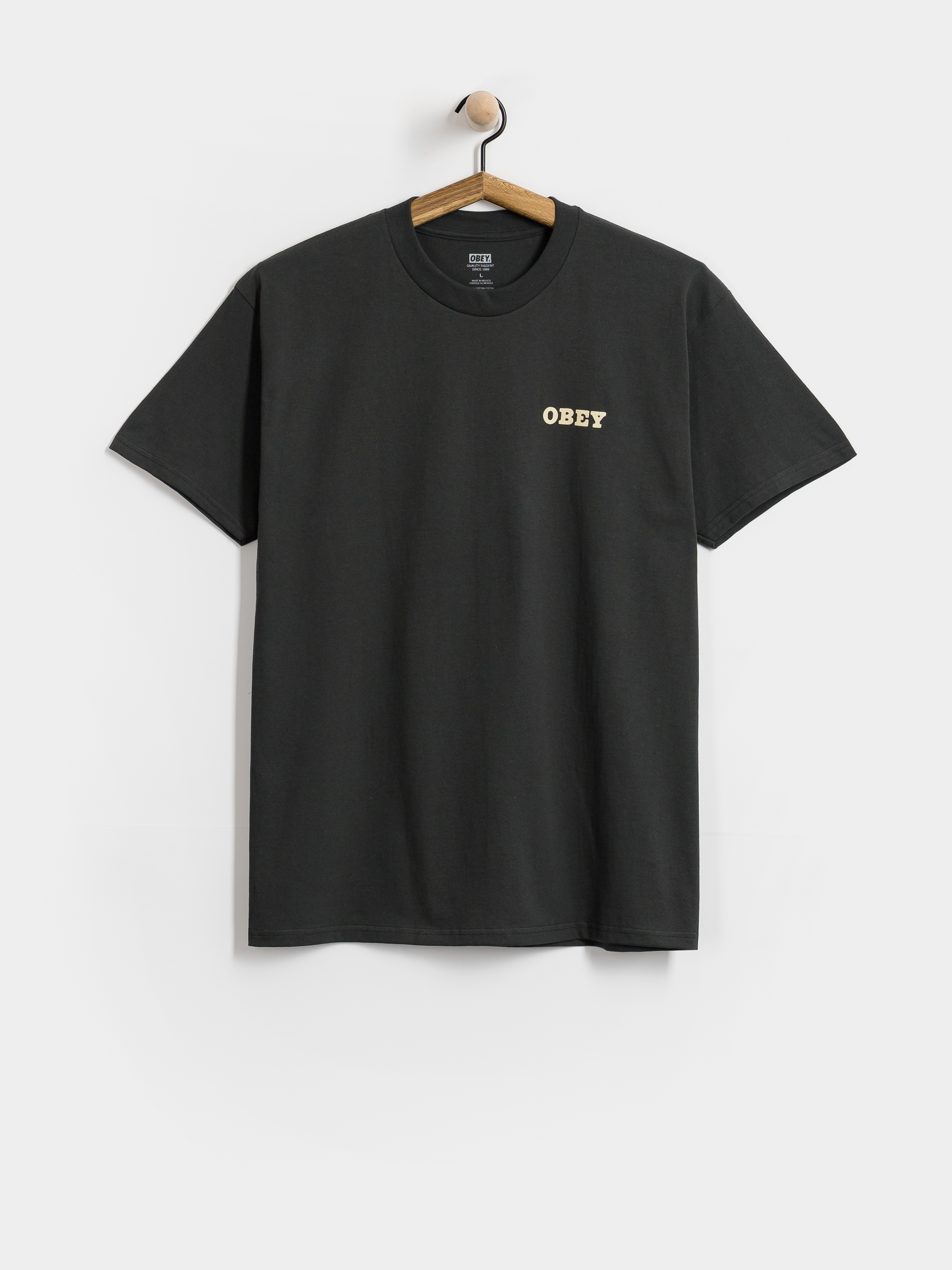 Tričko OBEY Savage Sounds Leopard (vintage black)