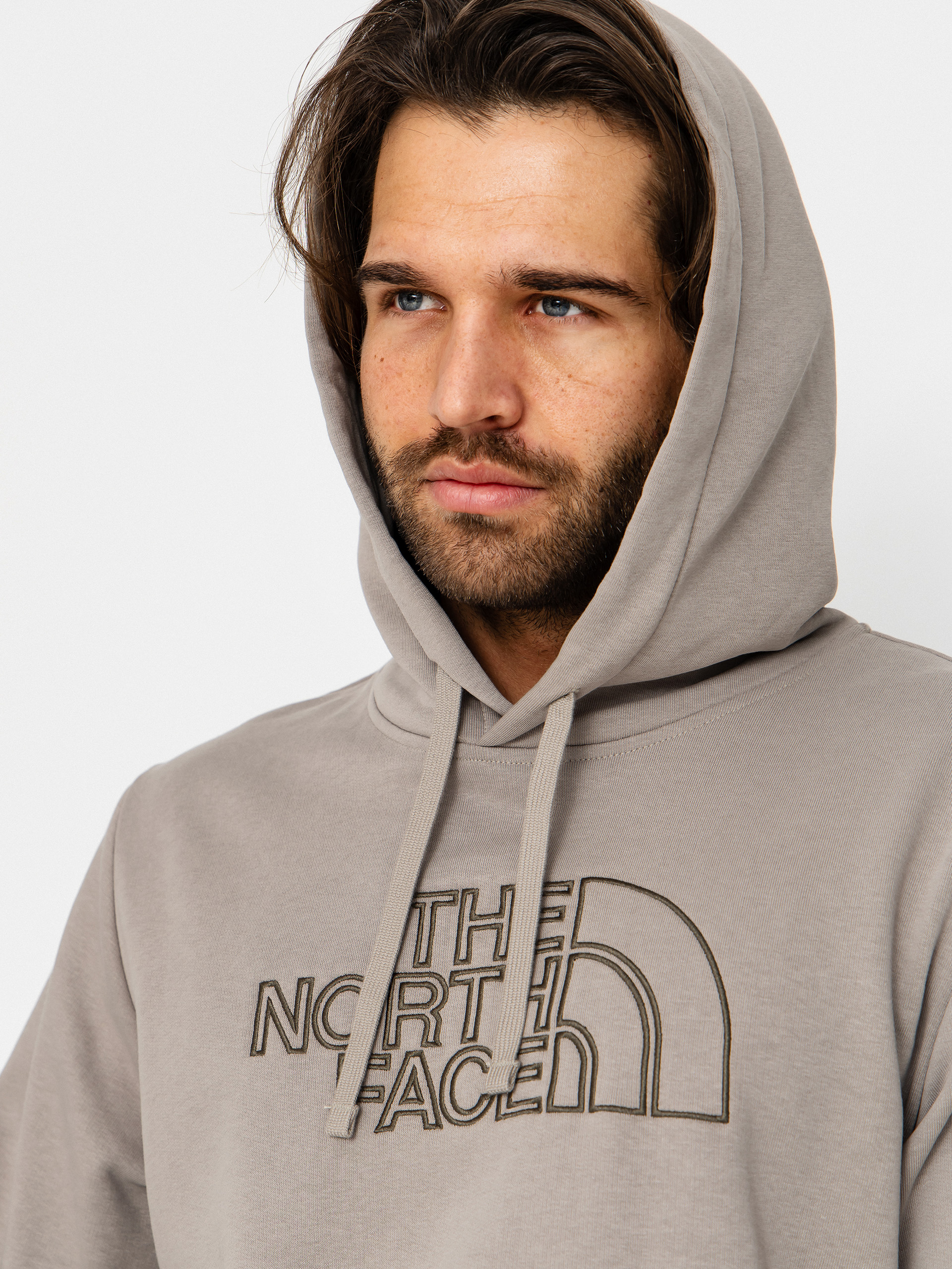 Mikina s kapucí The North Face Drew Peak Light HD (stone slab/new)