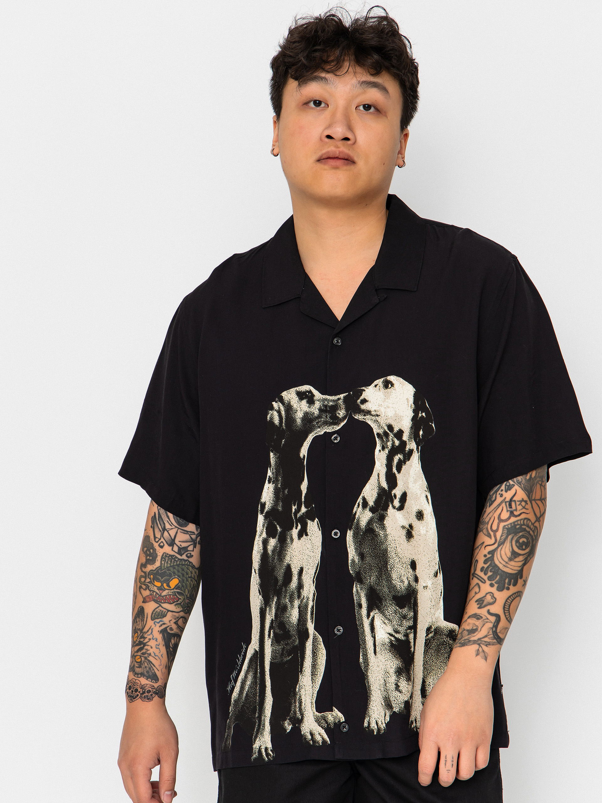Košile HUF Dogged Resort (black)