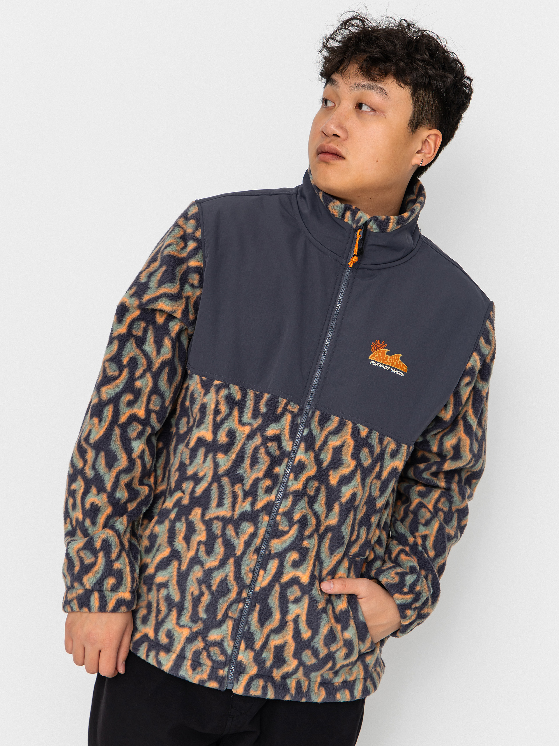 Fleecová mikina Billabong Boundary Re-Issue (charcoal grey)