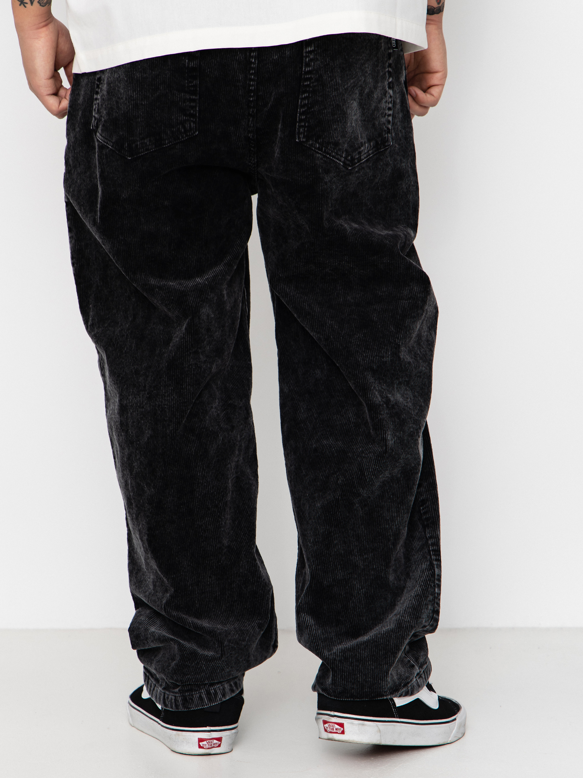 Kalhoty Wasted Paris Faded Corduroy Casper (faded black)