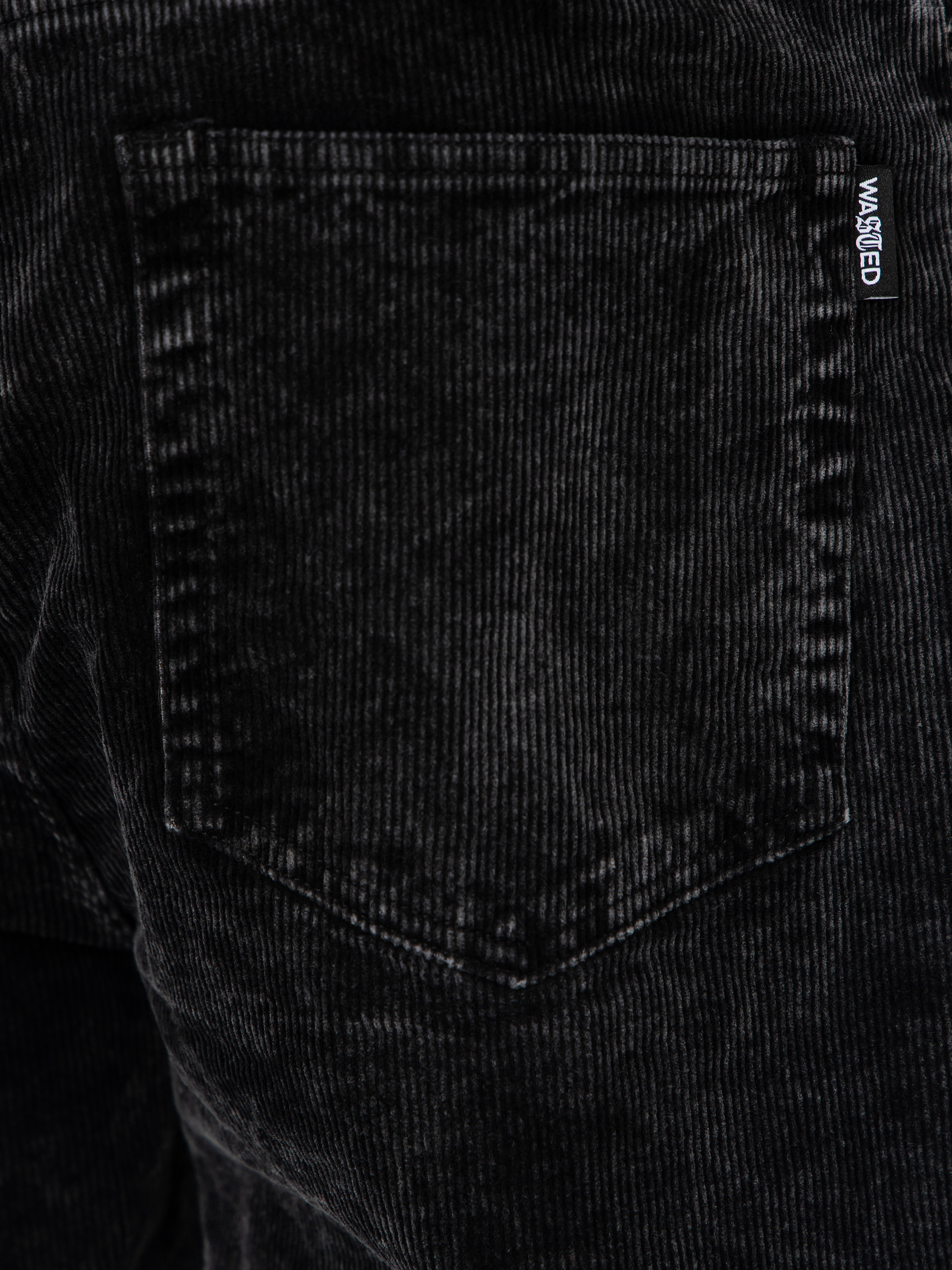 Kalhoty Wasted Paris Faded Corduroy Casper (faded black)