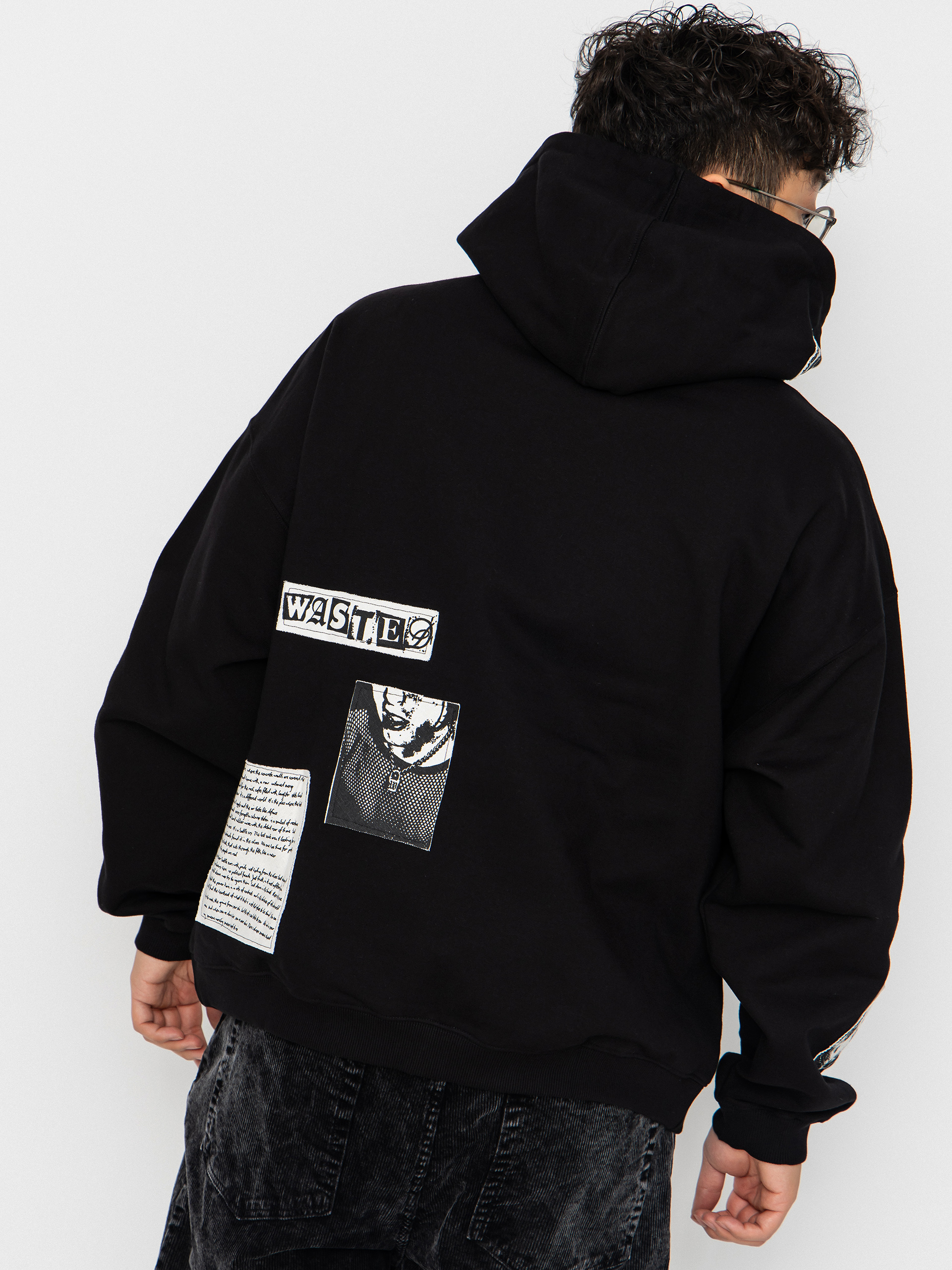 Mikina s kapucí Wasted Paris Taunt Boxy ZHD (black)