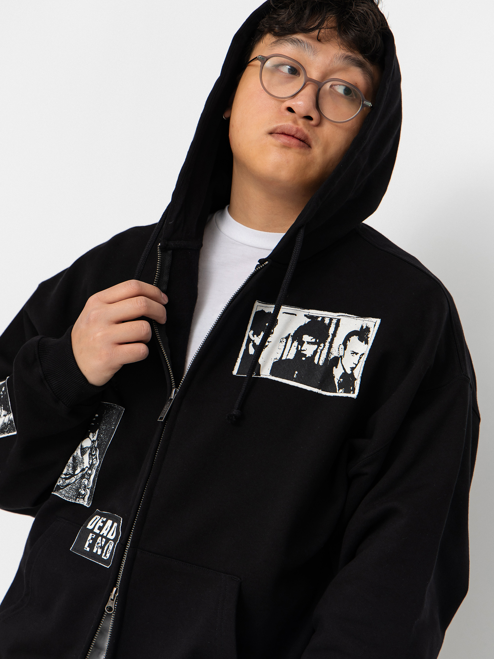 Mikina s kapucí Wasted Paris Taunt Boxy ZHD (black)
