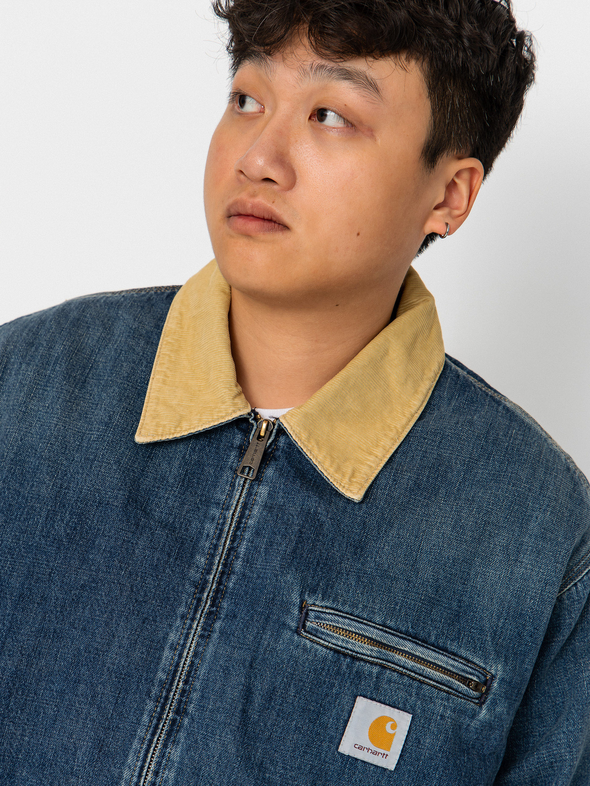 Bunda Carhartt WIP OG Detroit (blue/dusty h brown)