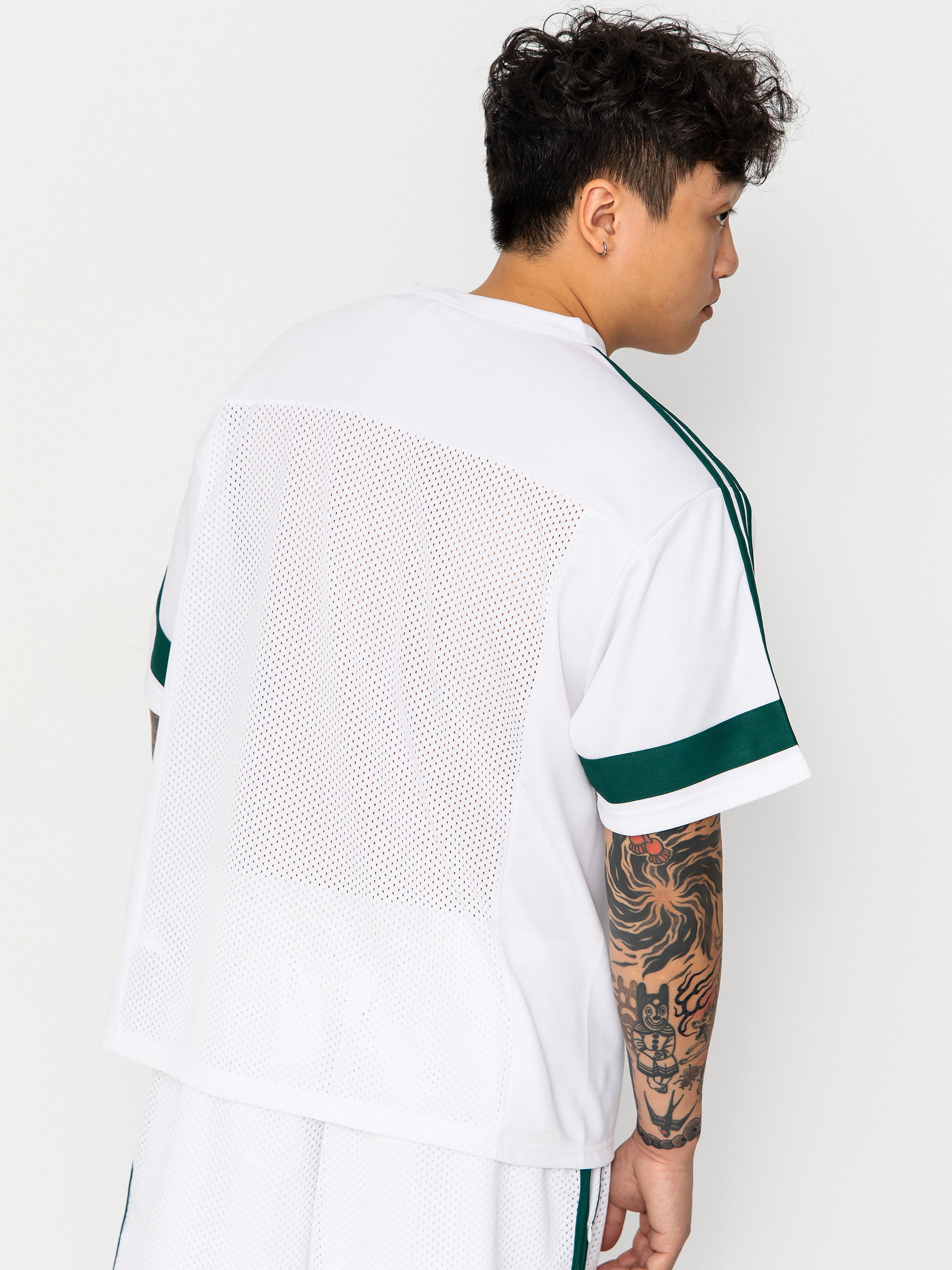Tričko adidas Tyshawn Jrsy (white/cgreen)