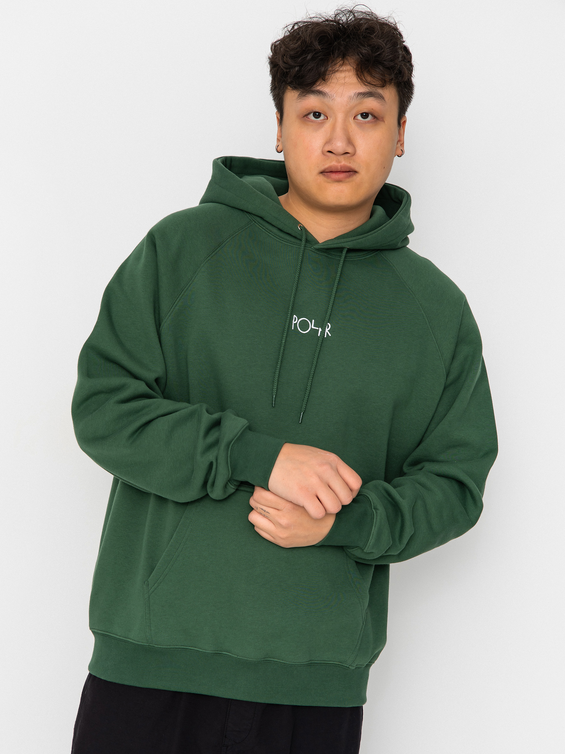 Mikina s kapucí Polar Skate Default HD (forest green)