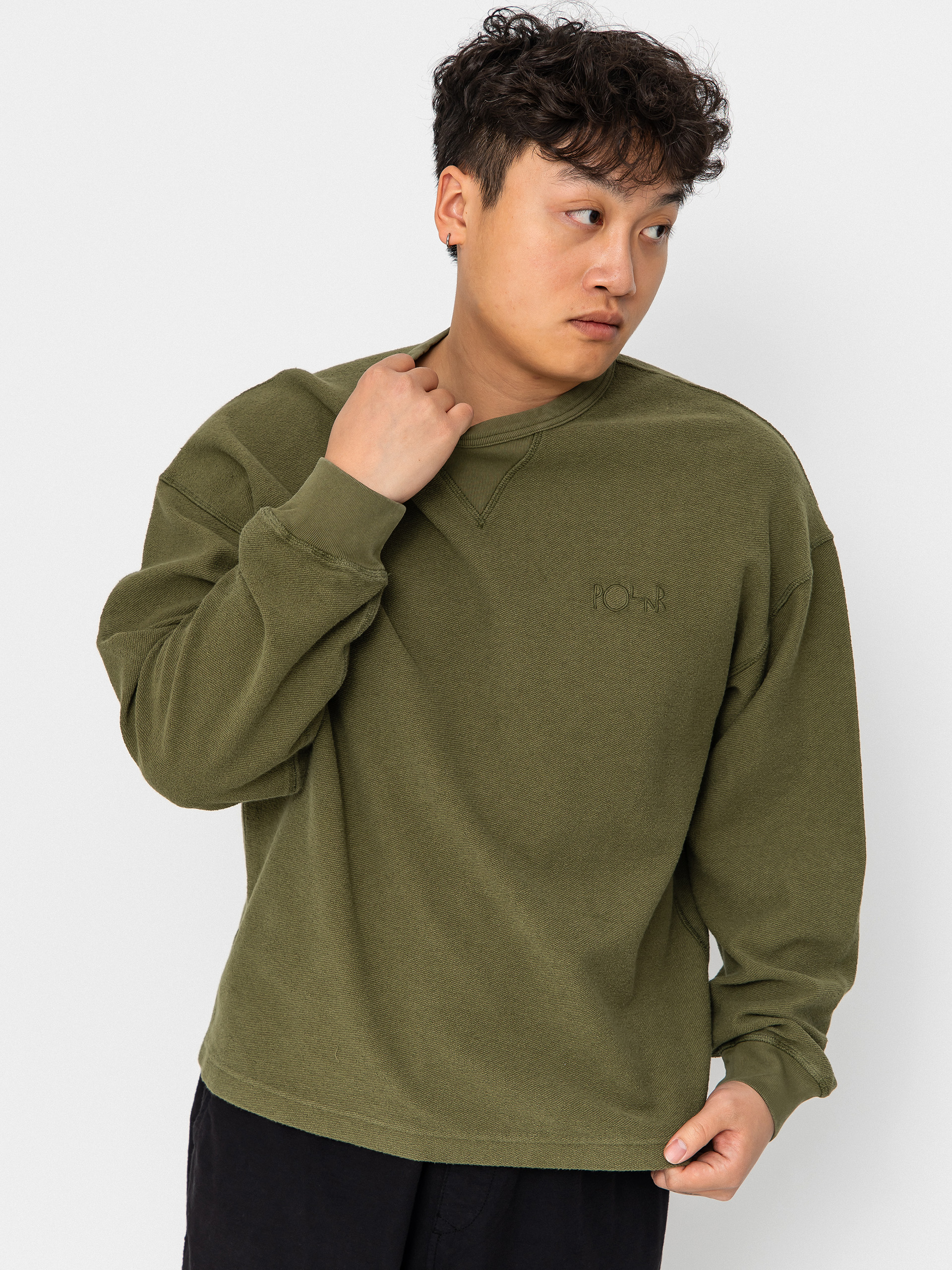 Svetr Polar Skate Reversed (army green)