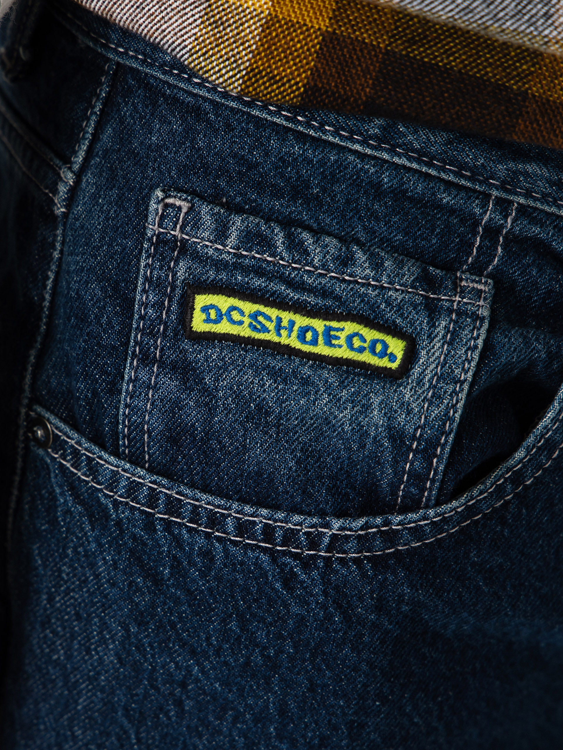 Kalhoty DC Worker Baggy Denim Double That (dark denim)