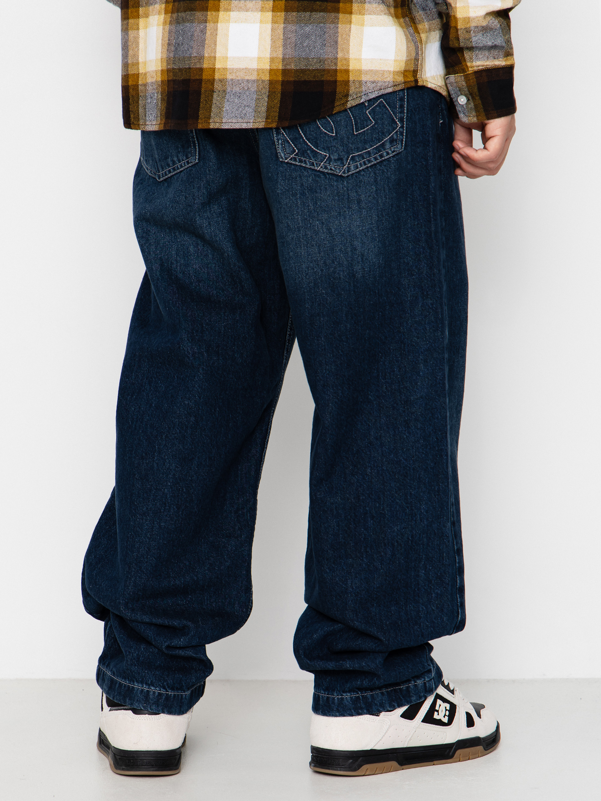 Kalhoty DC Worker Baggy Denim Double That (dark denim)