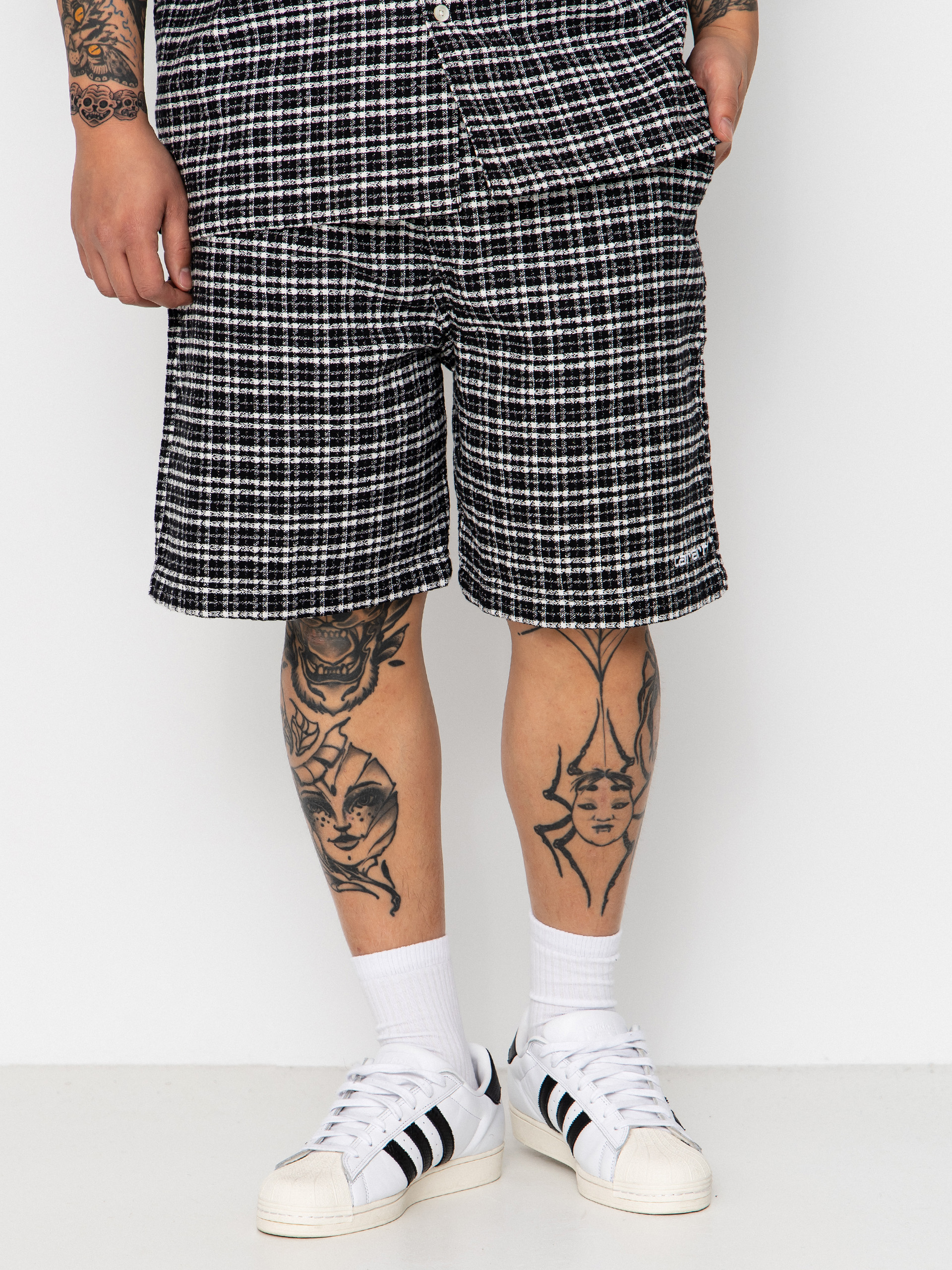 Kraťasy Carhartt WIP Kander (kander check/black)