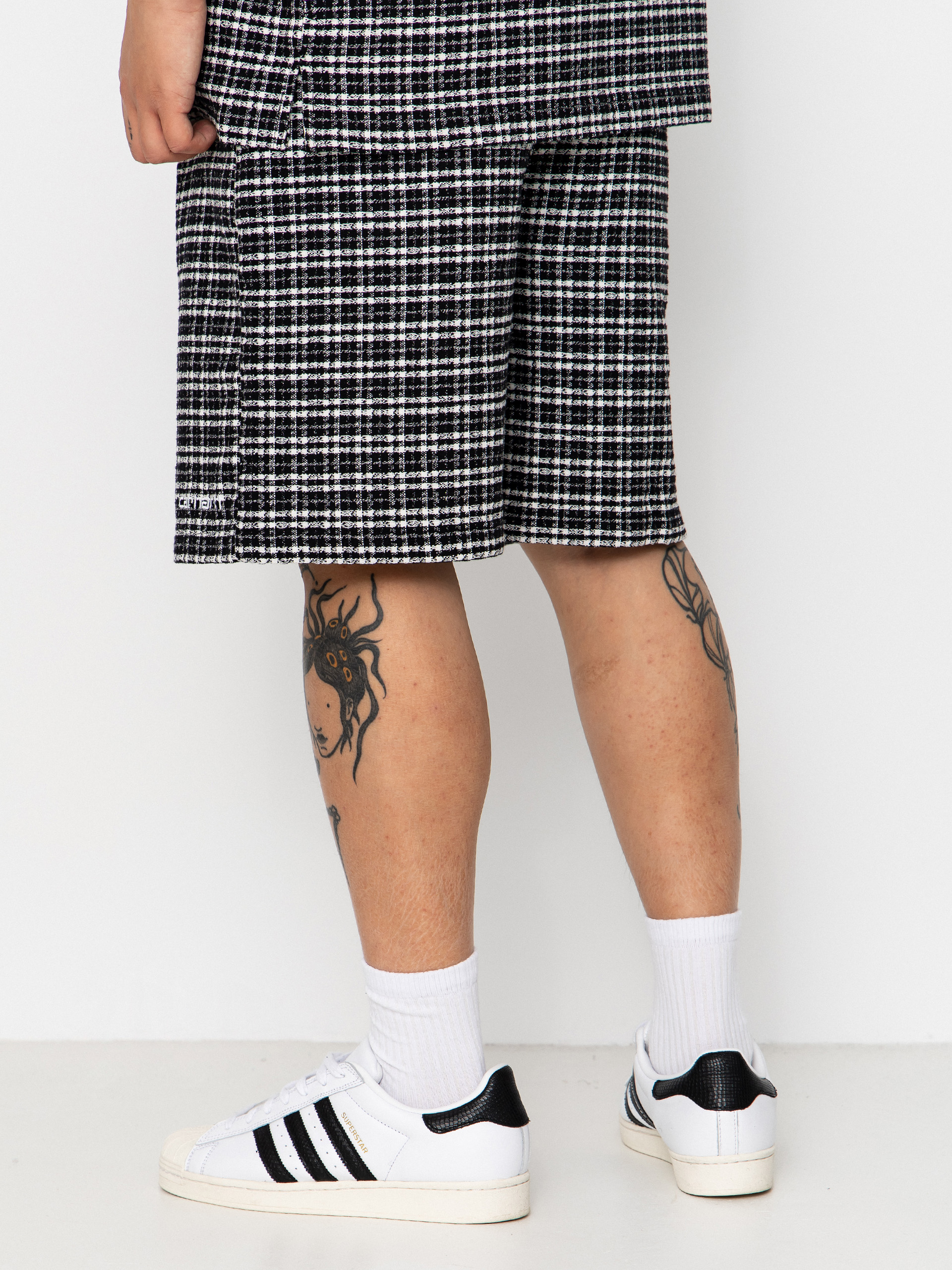 Kraťasy Carhartt WIP Kander (kander check/black)