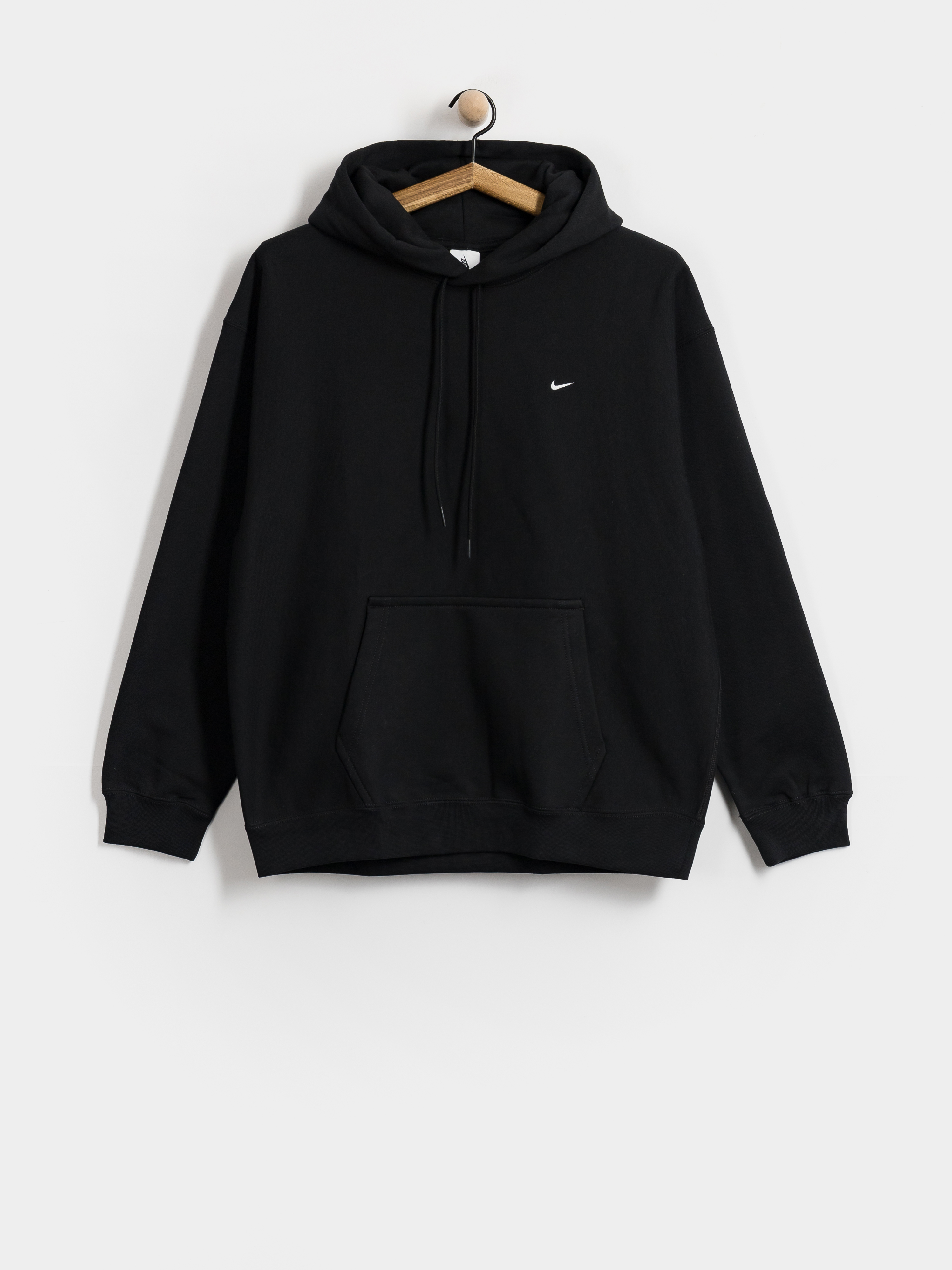 Mikina s kapucí Nike SB Solo Swoosh HD (black/black/white)