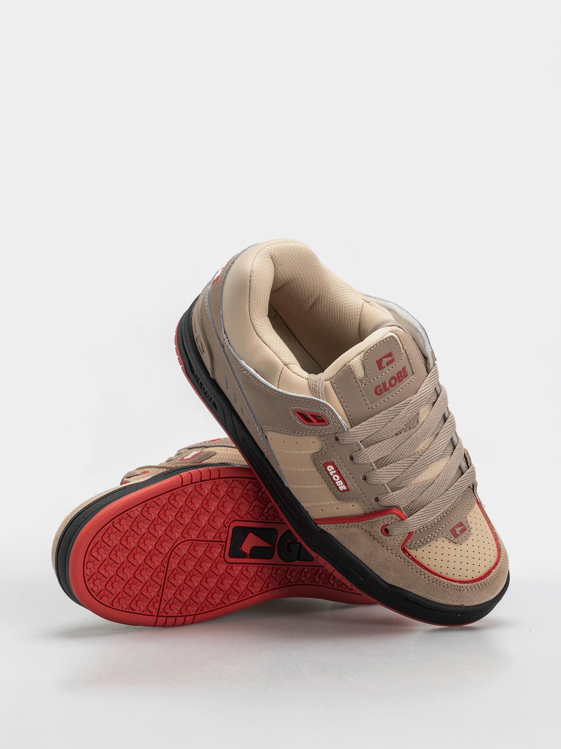 Boty Globe Fusion (khaki/red)