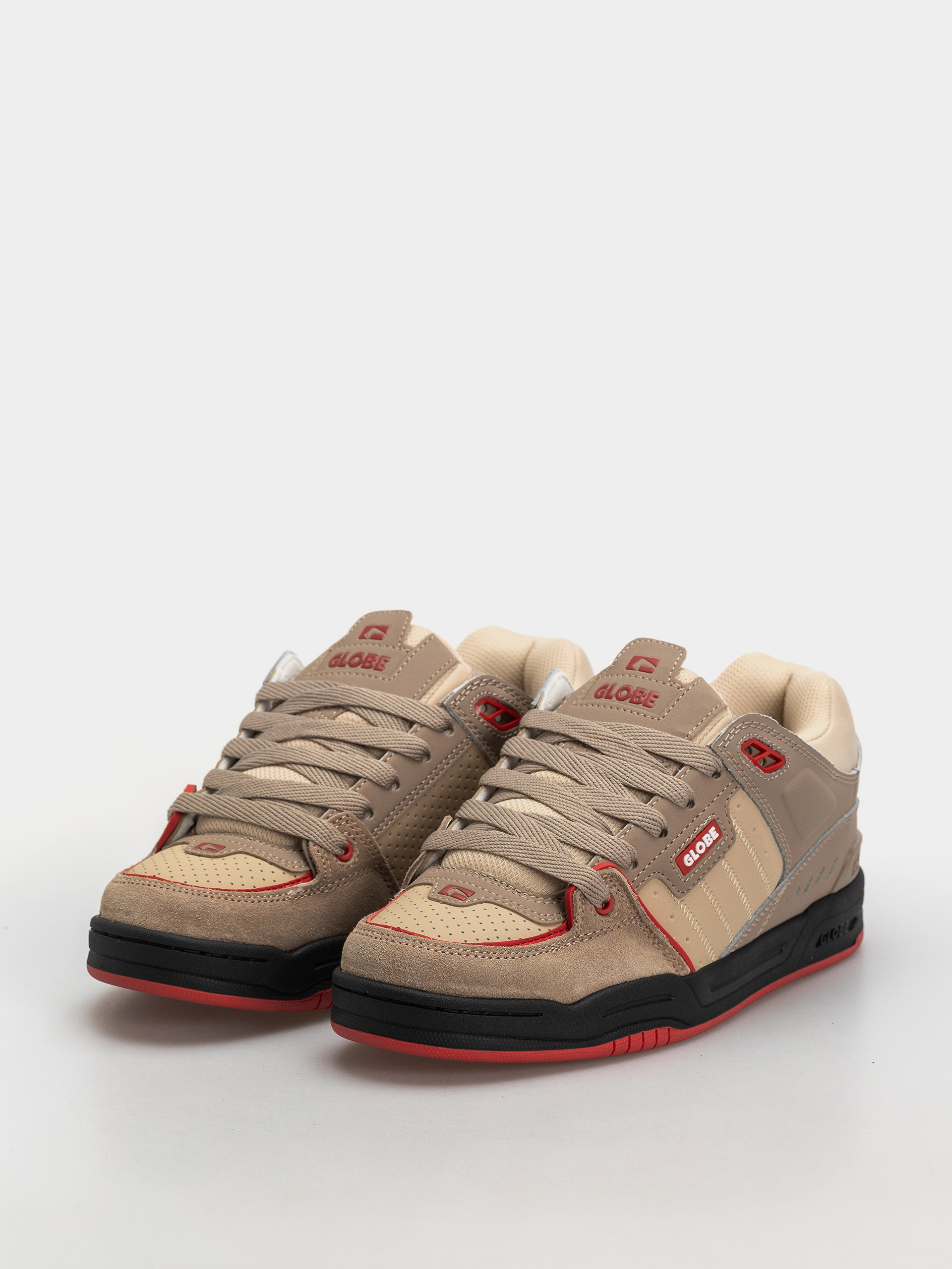 Boty Globe Fusion (khaki/red)