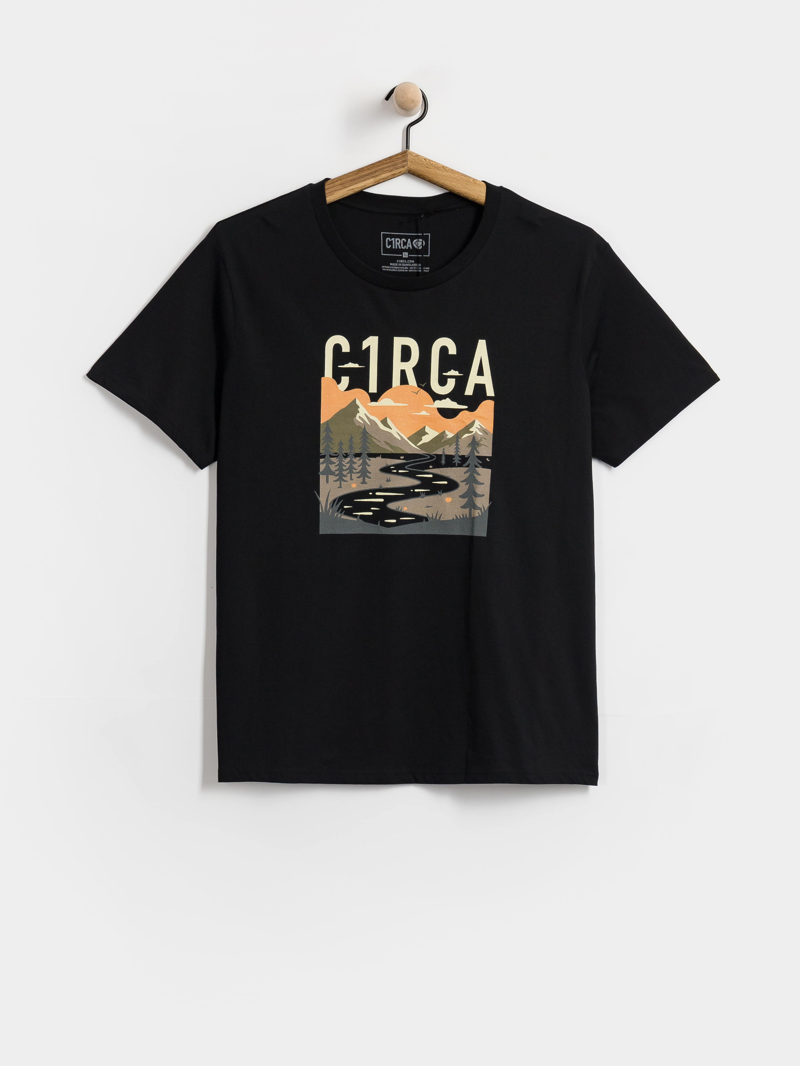 Tričko Circa Natural Flow (black)