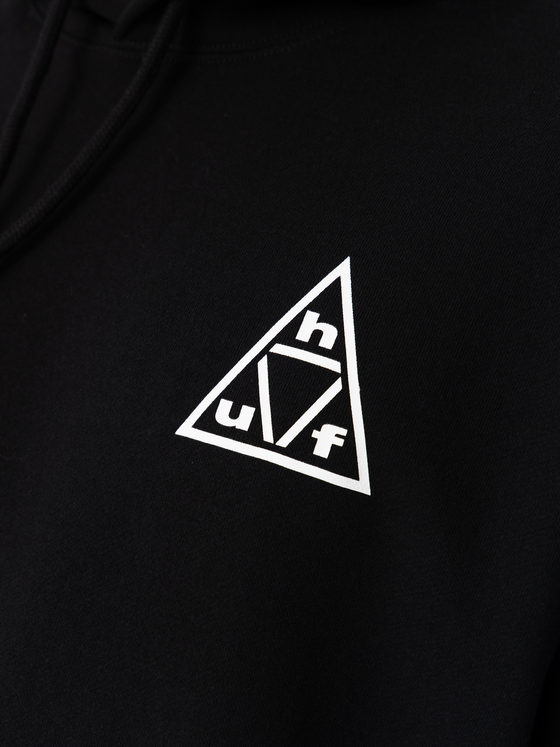 Mikina s kapucí HUF Triple Triangle HD (black/white)