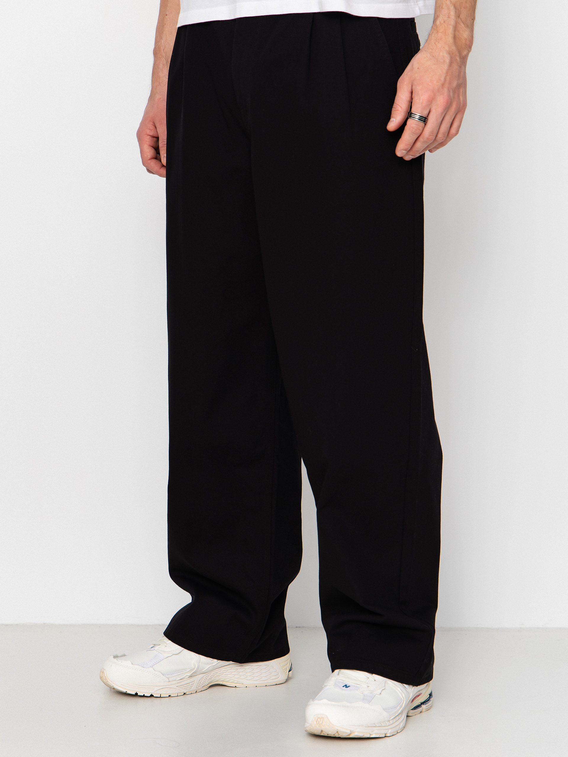 Kalhoty Volcom Baggos Pleat (black)