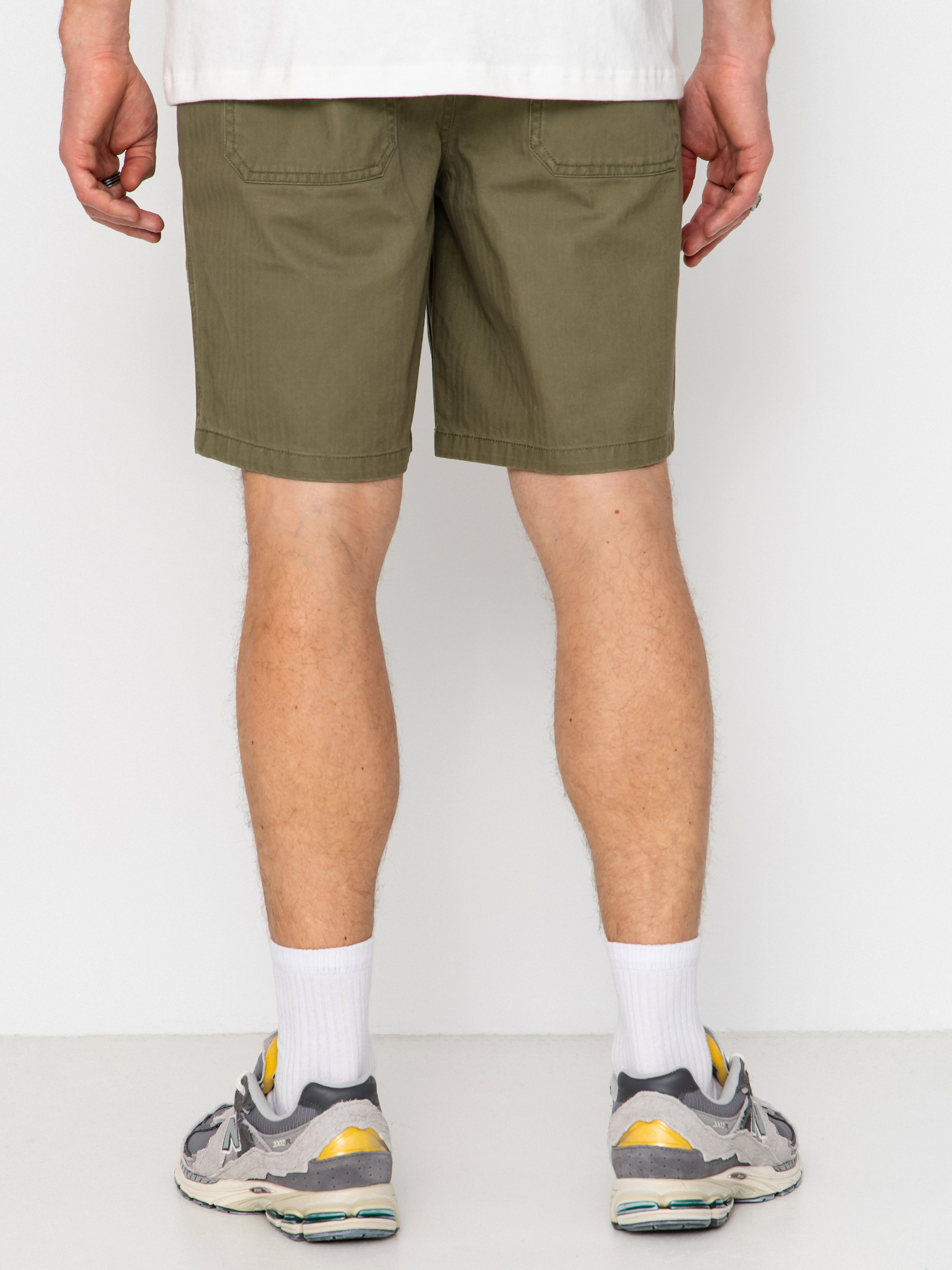 Kraťasy Brixton Surplus Vw Herringbone (washed olive green)