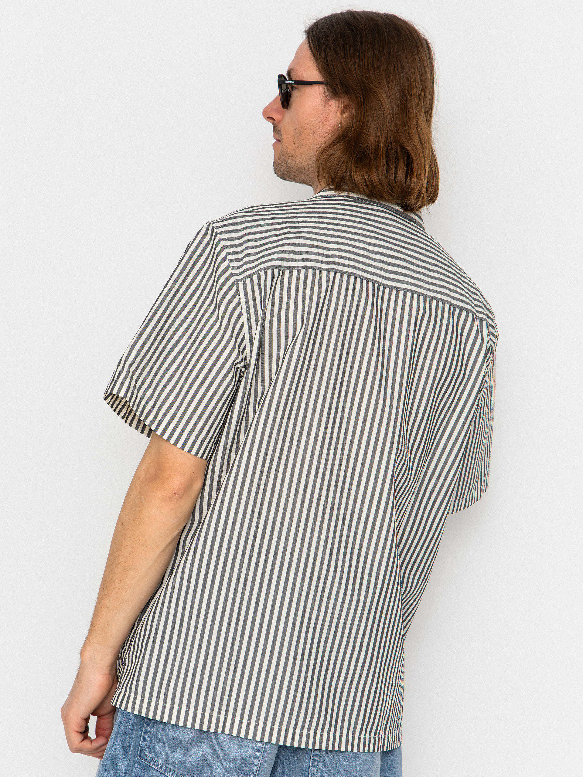 Košile Carhartt WIP Leavel (leavel stripe/black/wax)