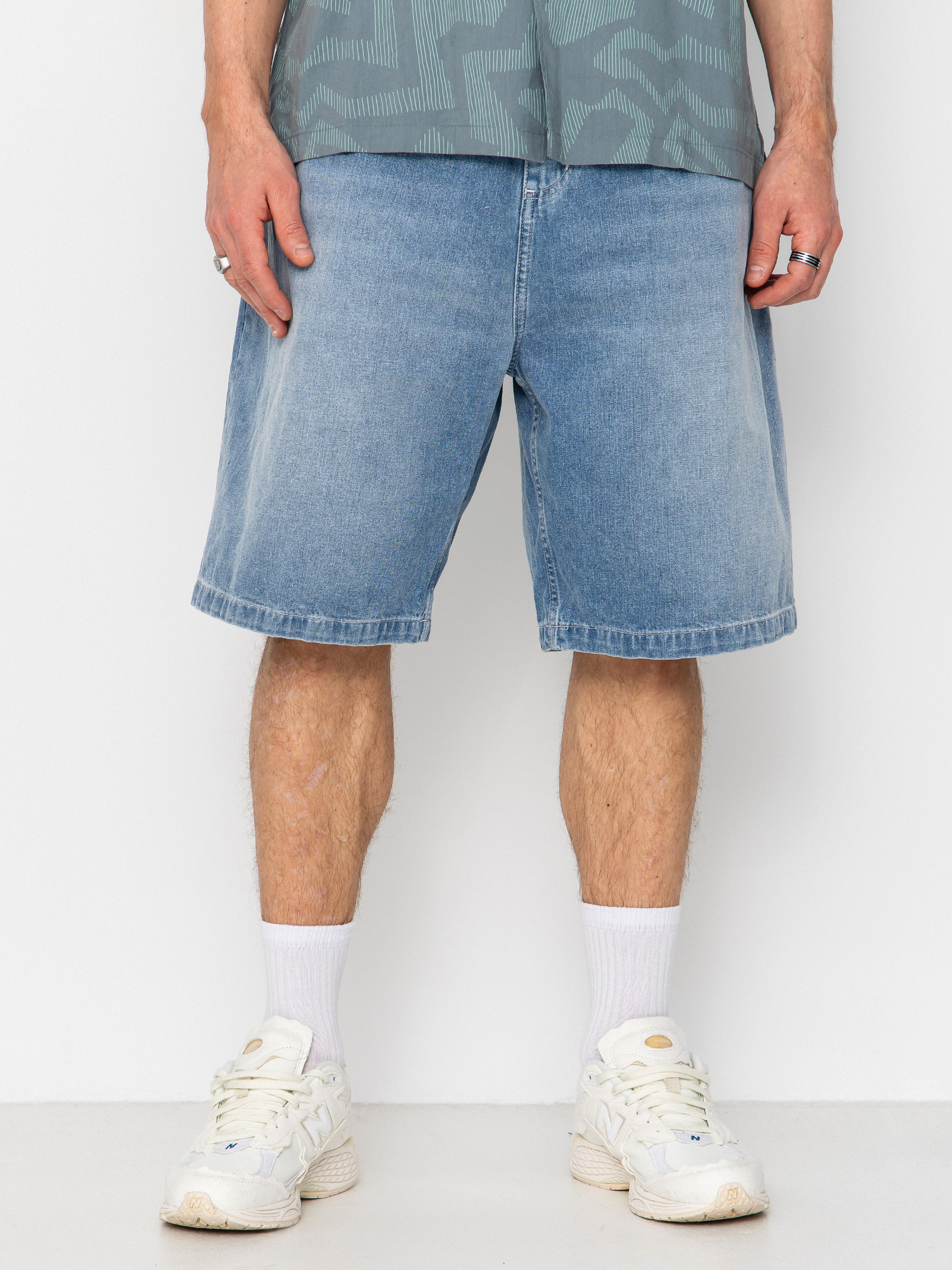 Kraťasy Carhartt WIP Brandon (blue light true washed)