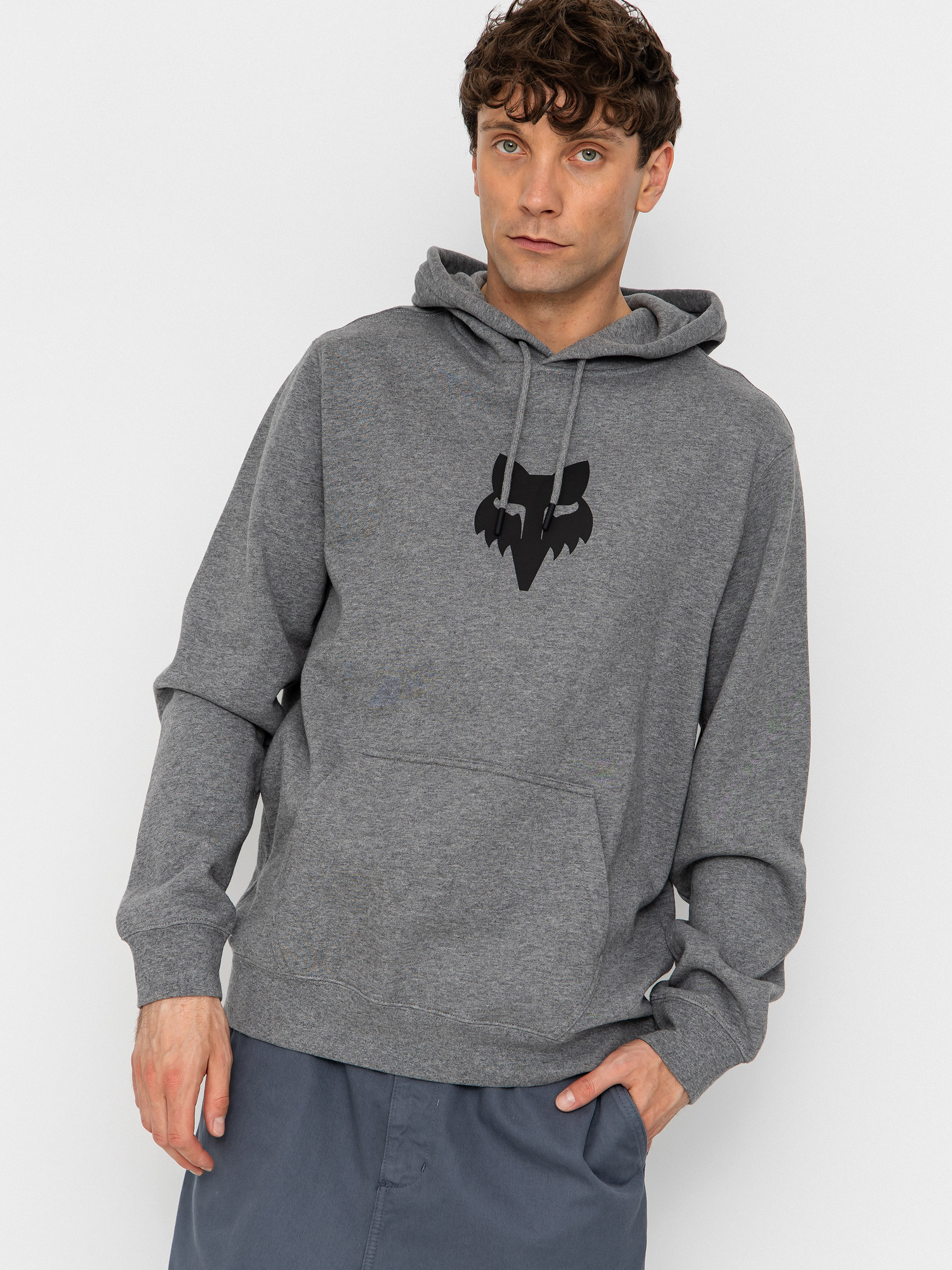 Mikina s kapucu00ed Fox Fox Head HD (heather graphite)