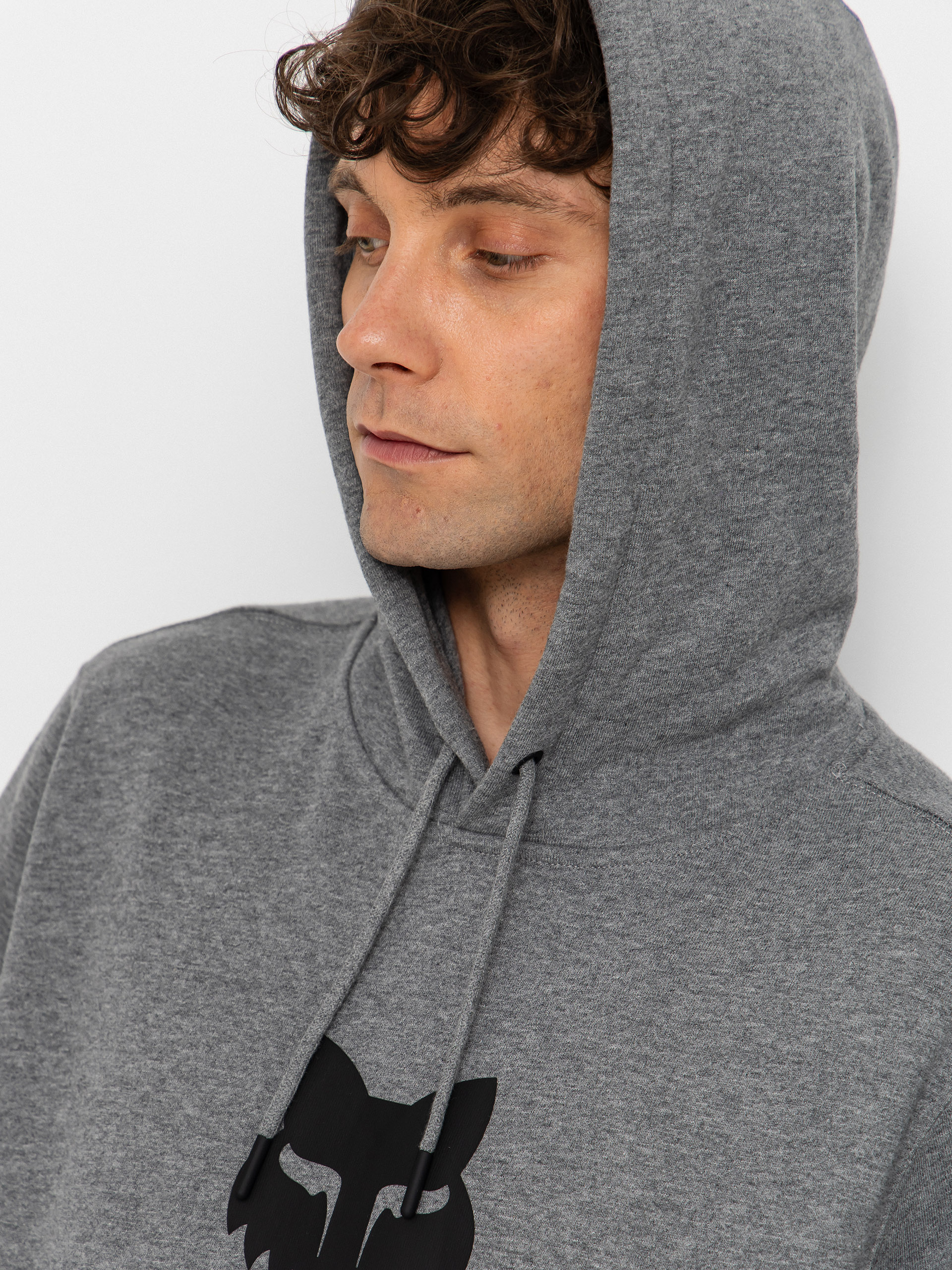 Mikina s kapucí Fox Fox Head HD (heather graphite)