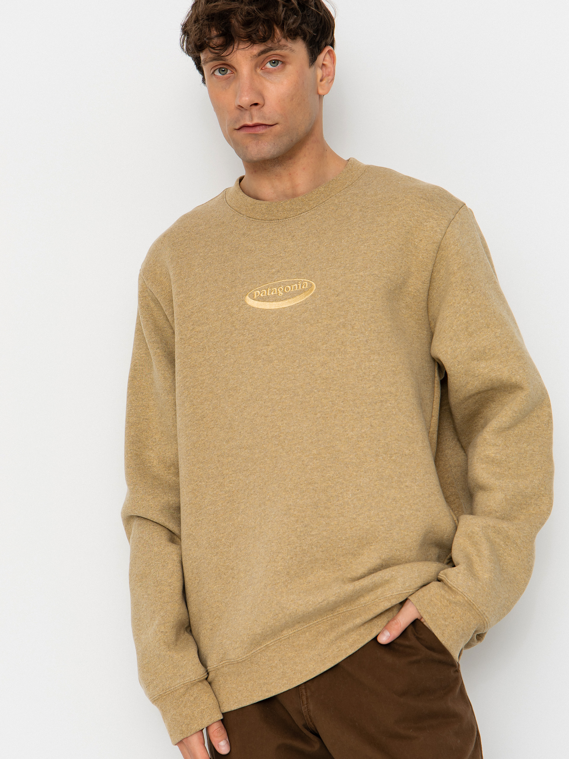 Mikina Patagonia 95 Oval Logo Uprisal (bobcat brown)