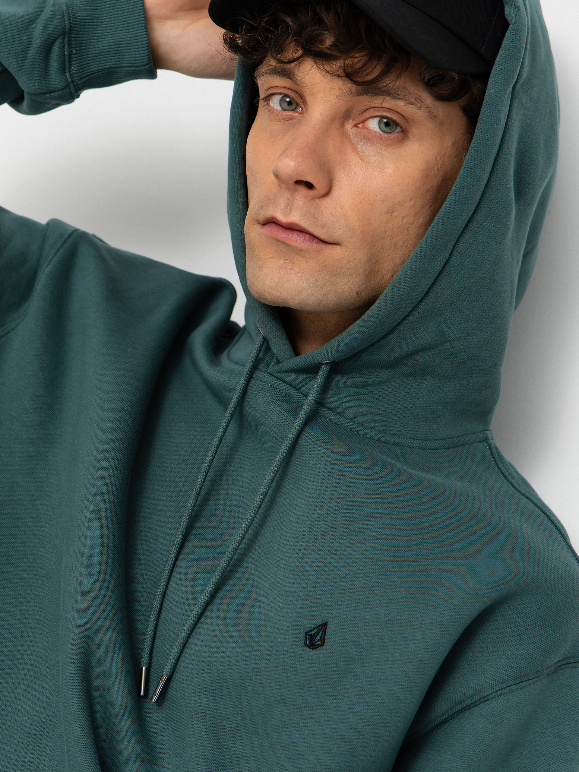 Mikina s kapucí Volcom Single Stone HD (rifle green)