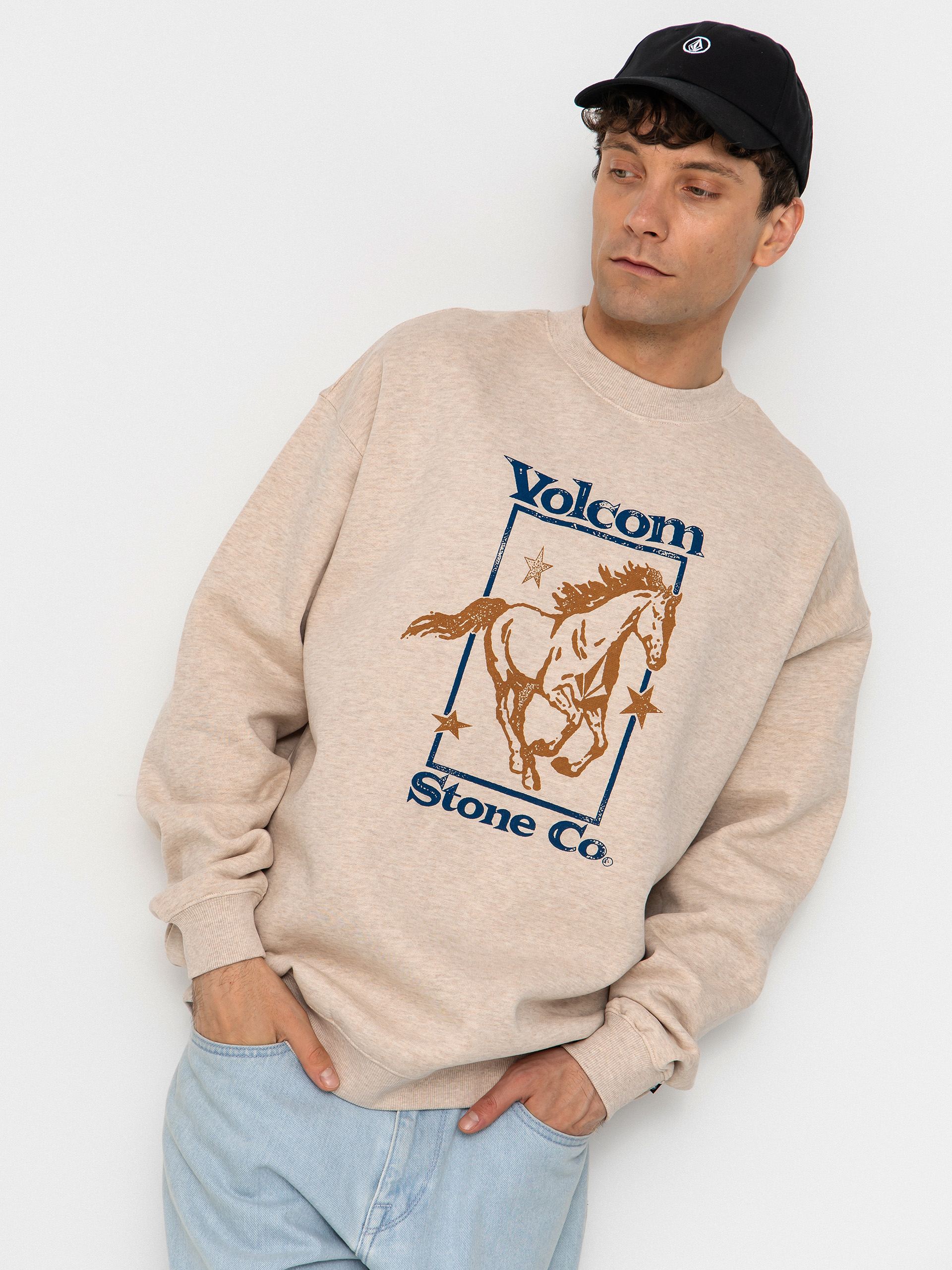 Mikina Volcom Recto Verso Crew (dust heather)