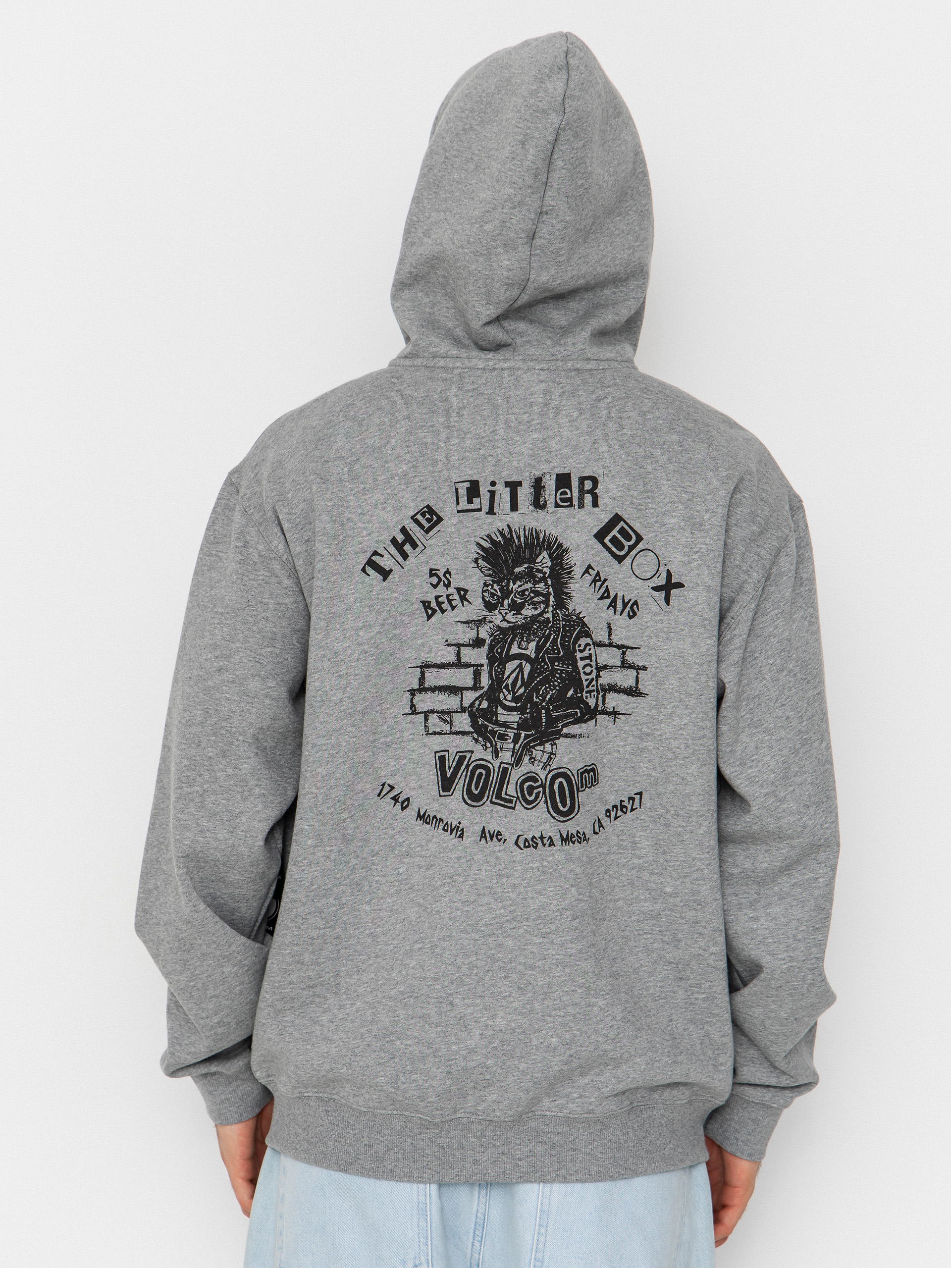 Mikina Volcom Catastrophy ZIP (heather grey)