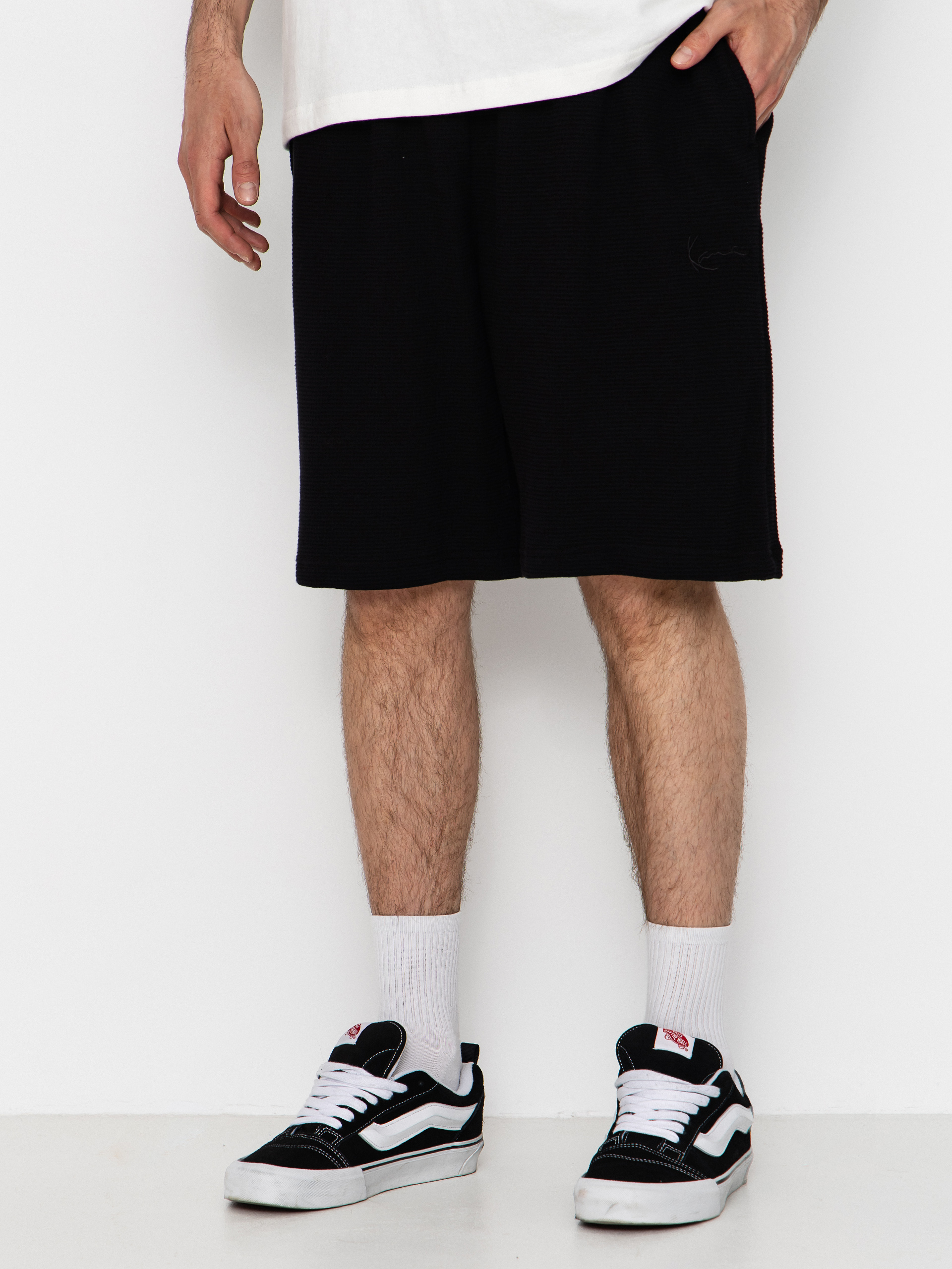 Kraťasy Karl Kani Signature Waffle (black)