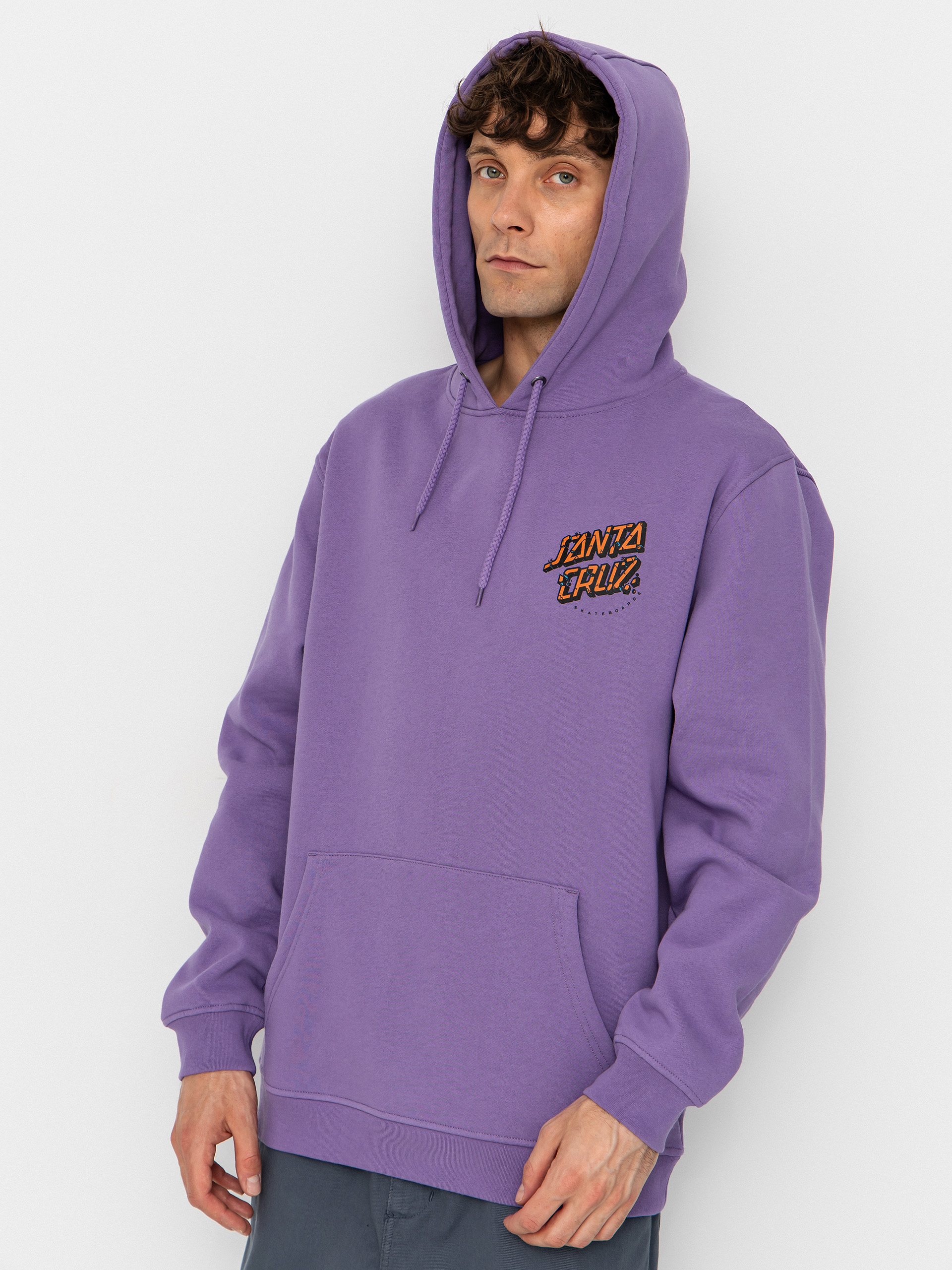 Mikina s kapucí Santa Cruz Roskopp Screaming Five HD (purple haze)