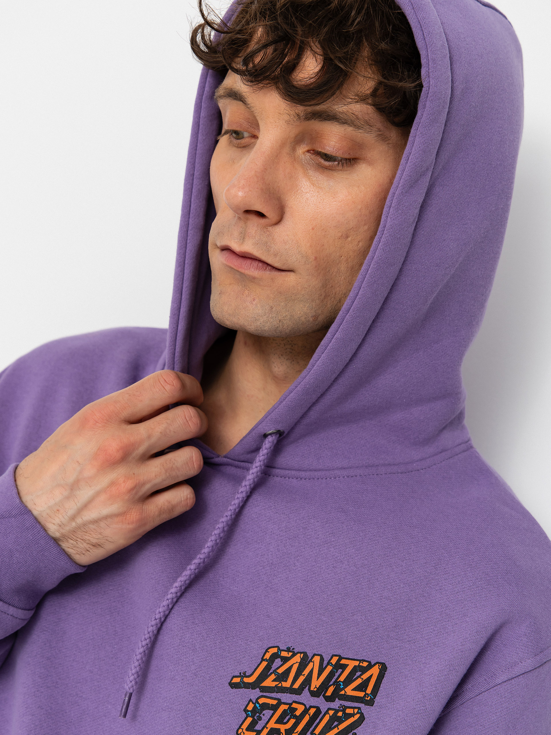 Mikina s kapucí Santa Cruz Roskopp Screaming Five HD (purple haze)