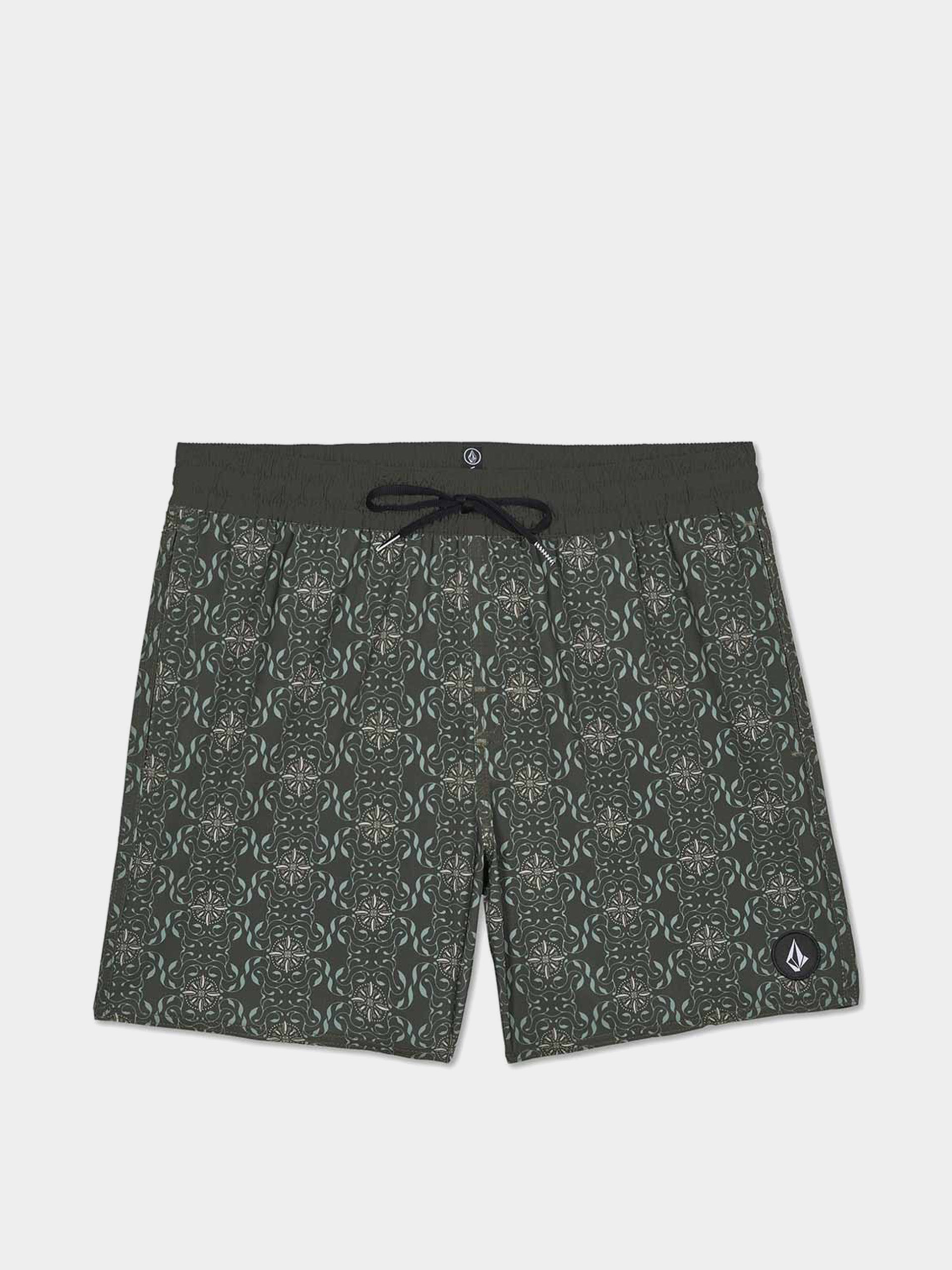 Krau0165asy Volcom Lido Print Trunk 16 (squadron green)