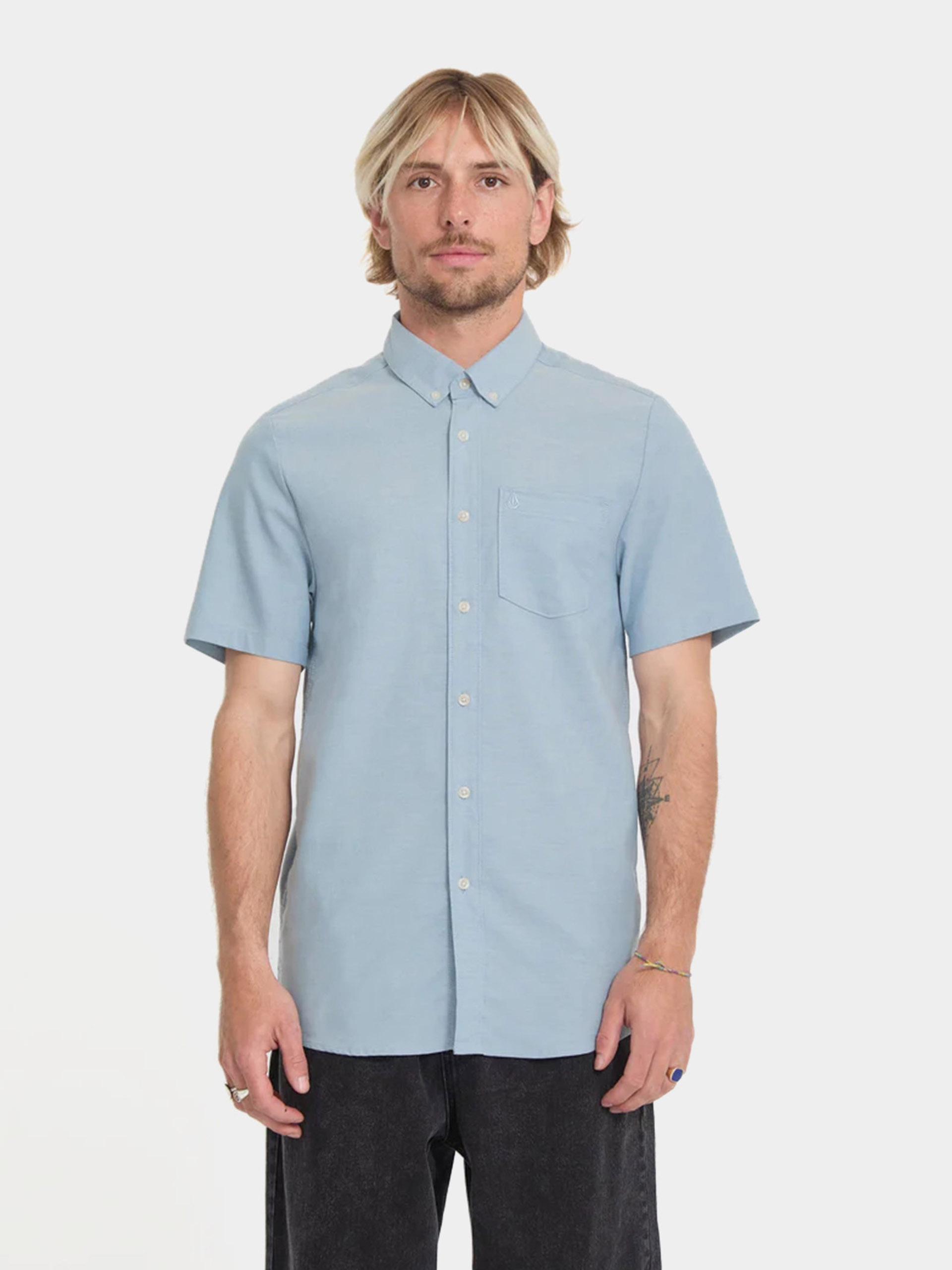 Košile Volcom Everett Oxford (wrecked indigo)