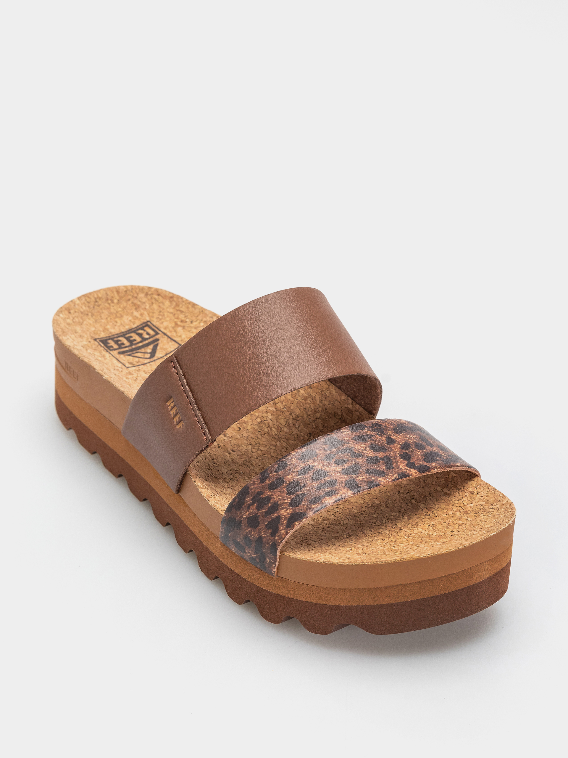 Plážovky Reef Cushion Vista Hi Wmn (brown/leopard)