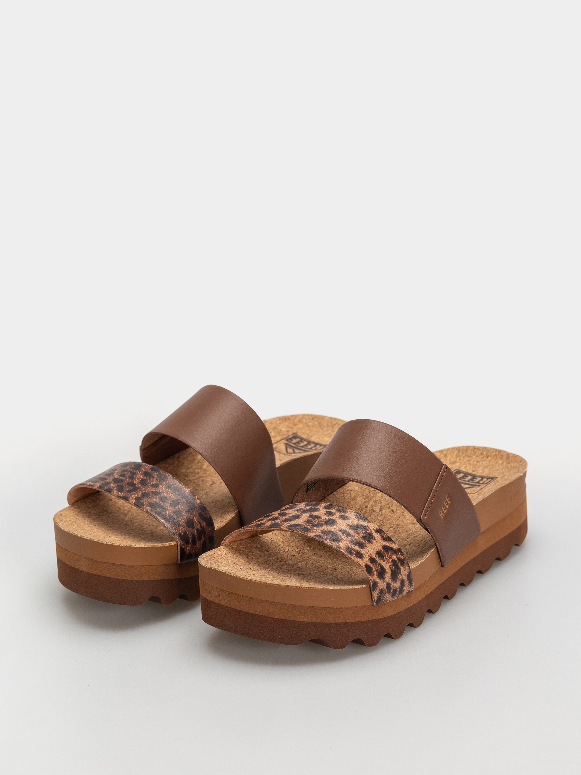 Plážovky Reef Cushion Vista Hi Wmn (brown/leopard)